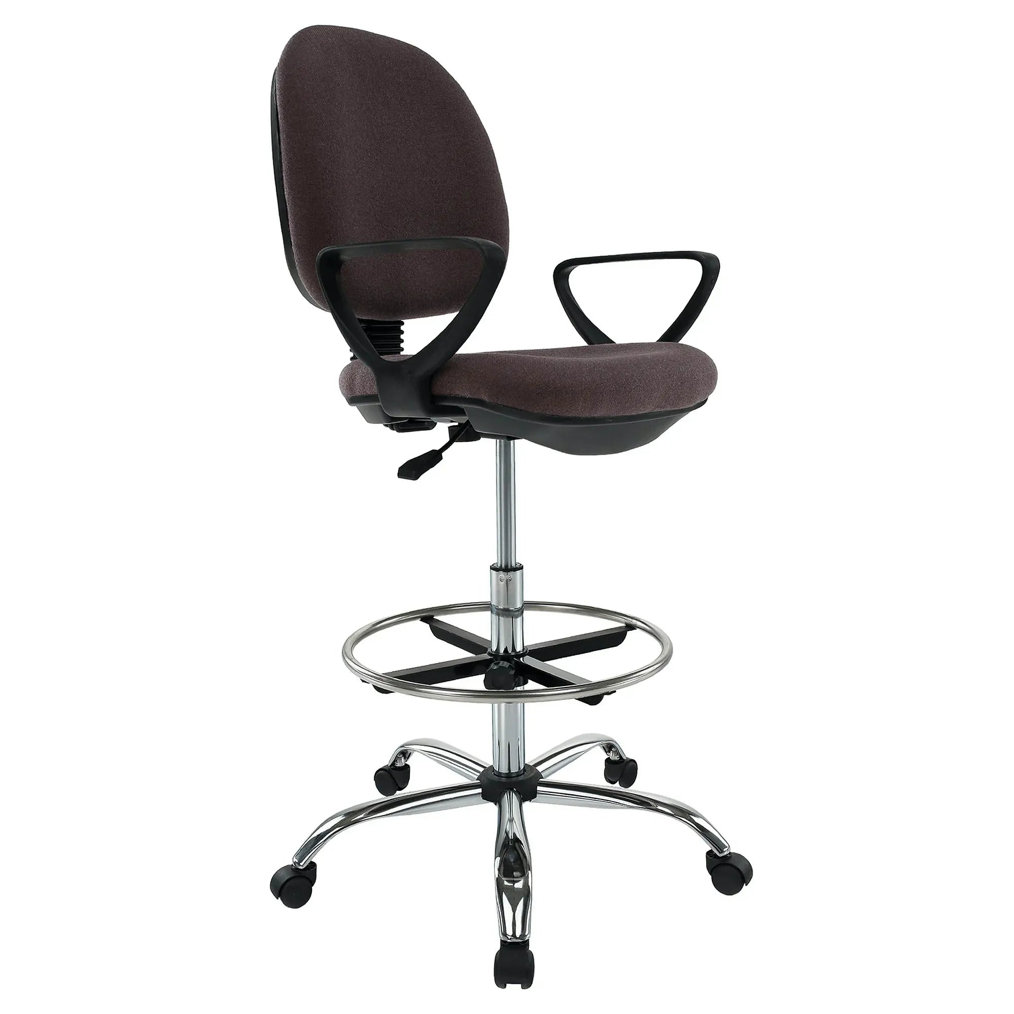 Scaun birou TAMBER, maro, stofa clasica, 62x57x116/137 cm