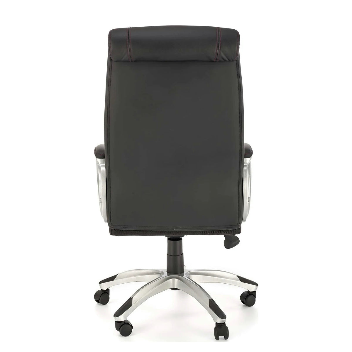Scaun birou THOMAS, negru, piele ecologica/polipropilena, 62x70x115/122 cm
