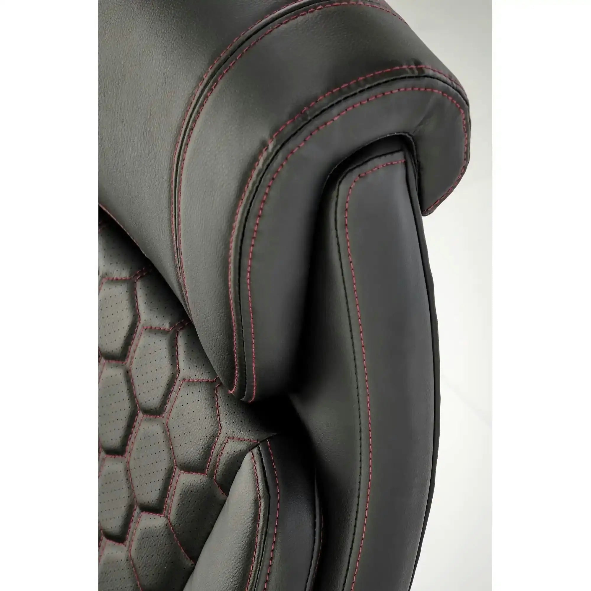 Scaun birou THOMAS, negru, piele ecologica/polipropilena, 62x70x115/122 cm