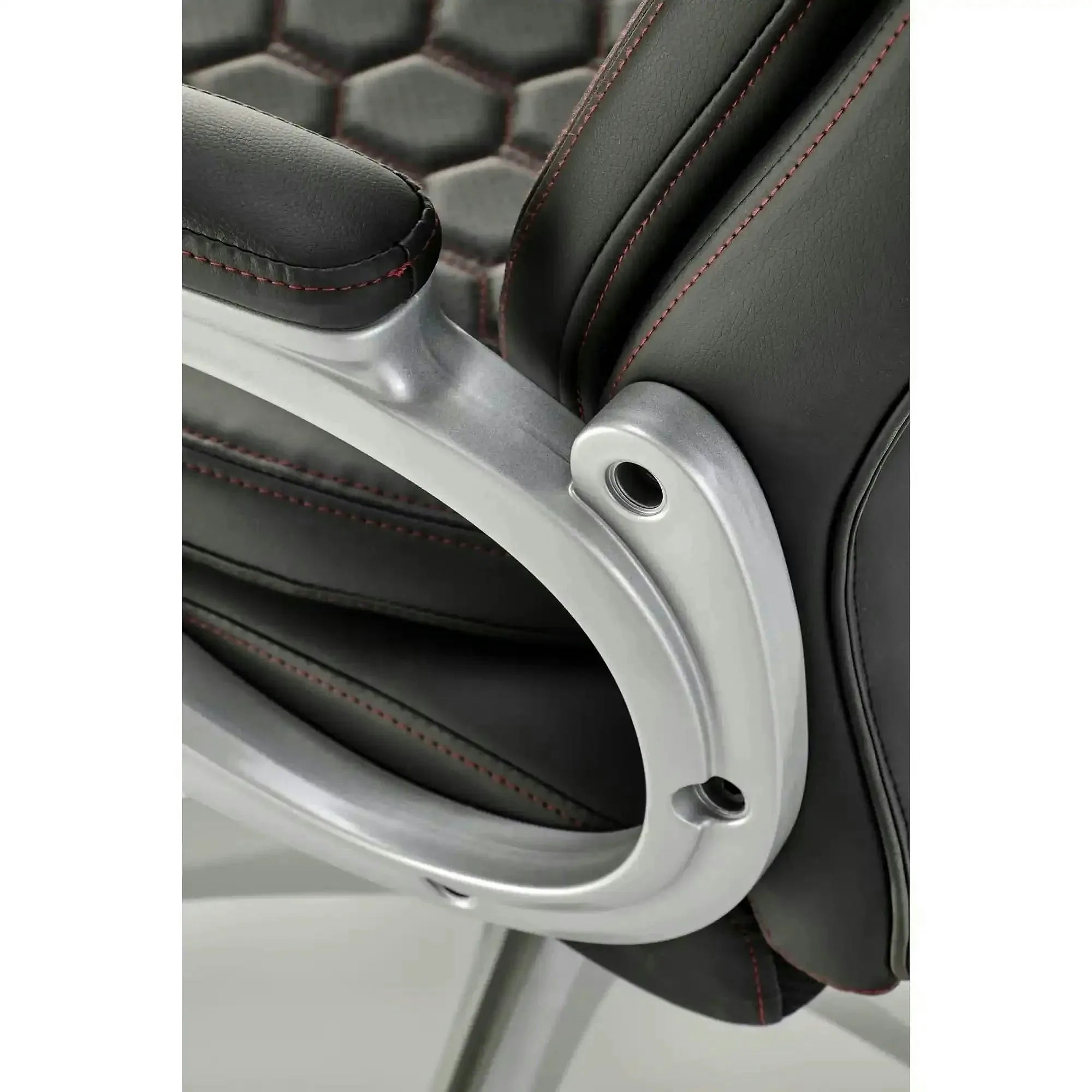 Scaun birou THOMAS, negru, piele ecologica/polipropilena, 62x70x115/122 cm