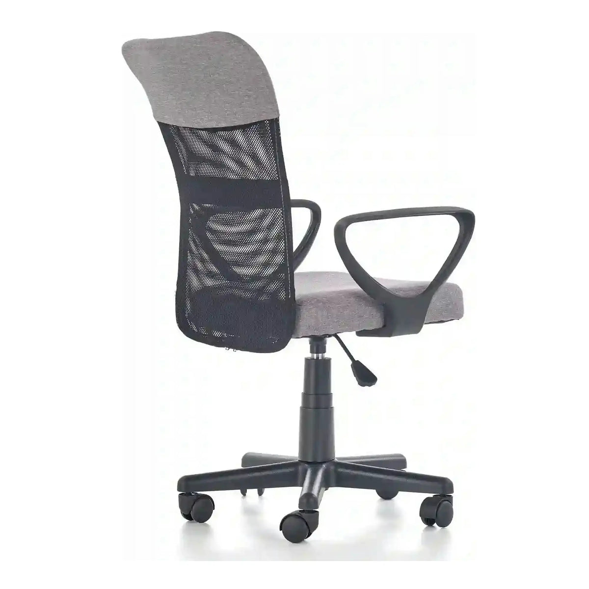 Scaun birou TIMMY, gri/negru, stofa clasica/plasa, 52x59x81/91 cm