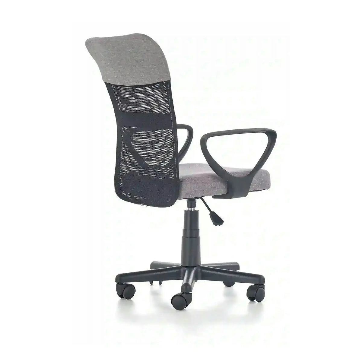 Scaun birou TIMMY, gri/negru, stofa clasica/plasa, 52x59x81/91 cm