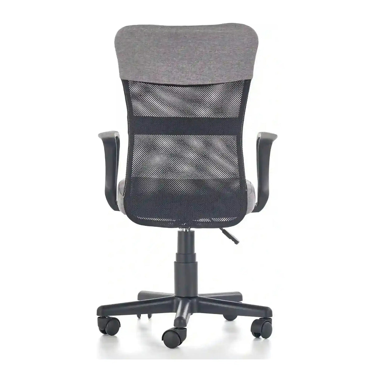 Scaun birou TIMMY, gri/negru, stofa clasica/plasa, 52x59x81/91 cm