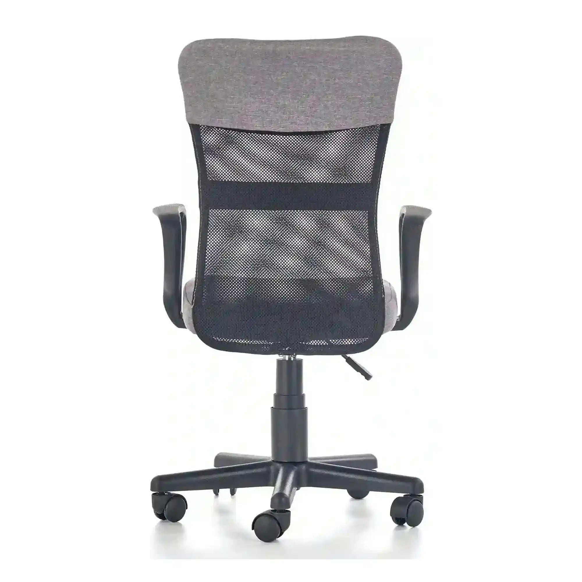 Scaun birou TIMMY, gri/negru, stofa clasica/plasa, 52x59x81/91 cm