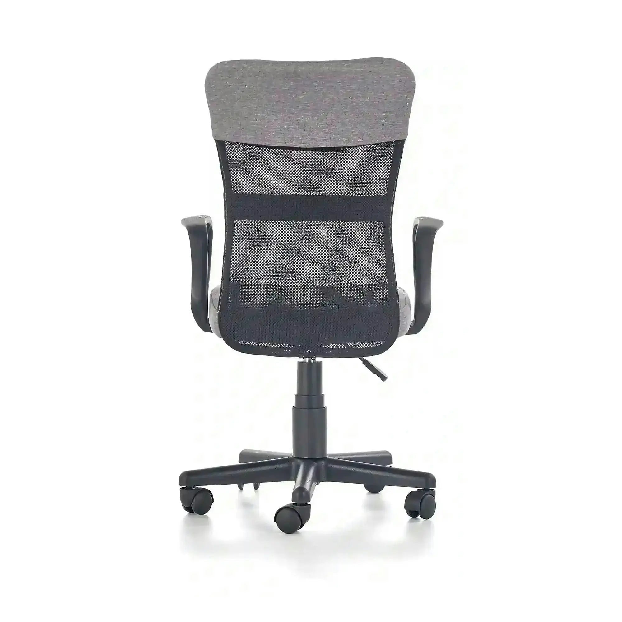 Scaun birou TIMMY, gri/negru, stofa clasica/plasa, 52x59x81/91 cm