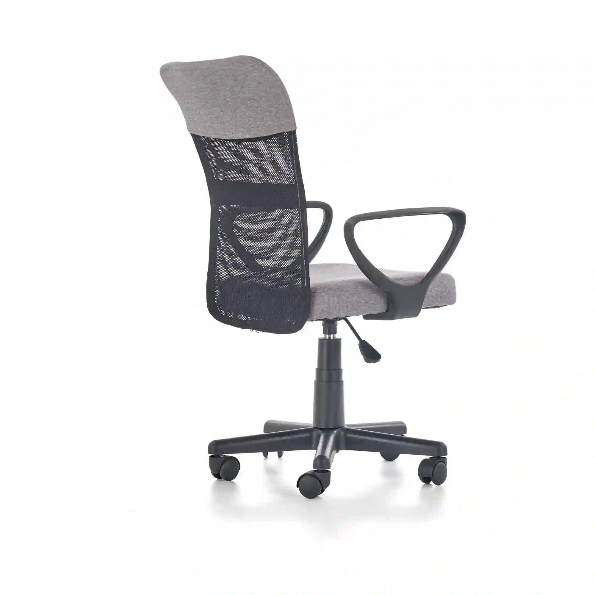 Scaun birou TIMMY, gri/negru, stofa clasica/plasa, 52x59x81/91 cm