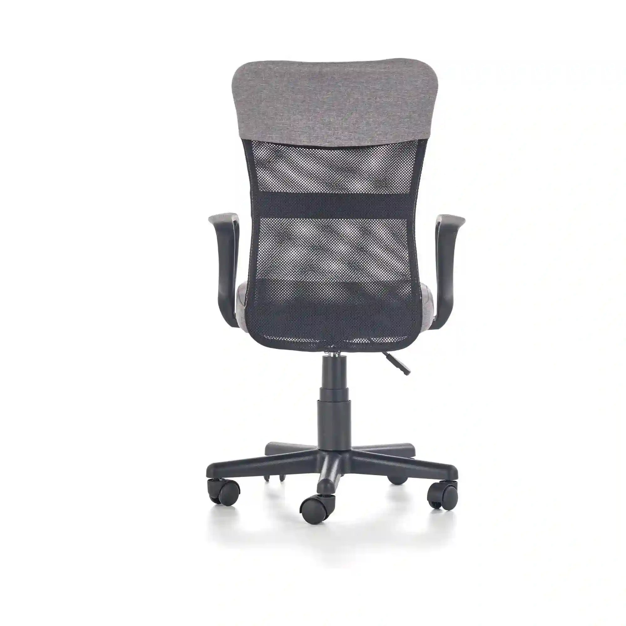 Scaun birou TIMMY, gri/negru, stofa clasica/plasa, 52x59x81/91 cm