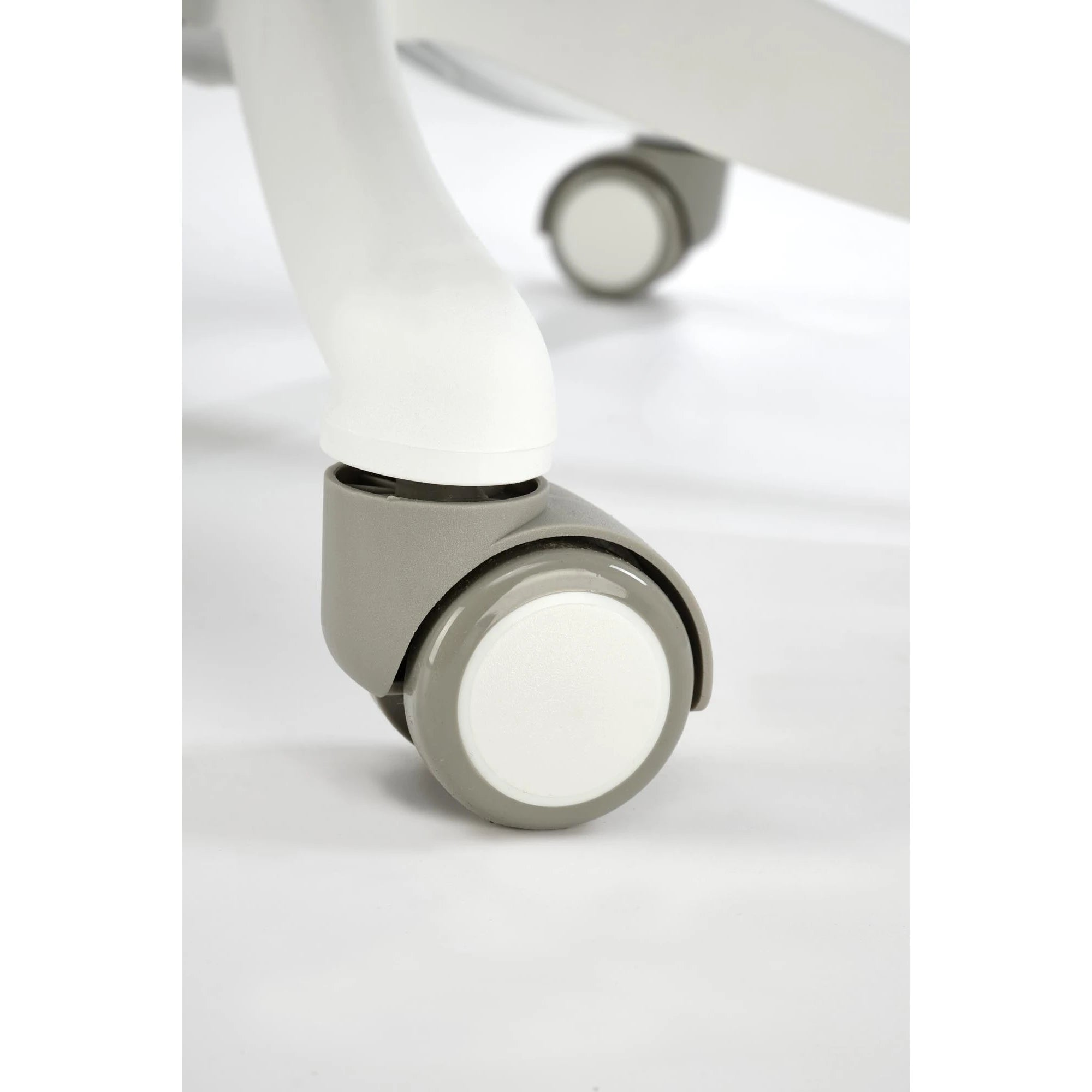 Scaun birou VESUVIO 2, gri/alb, stofa/panza/polipropilena, 59x59x115/120 cm