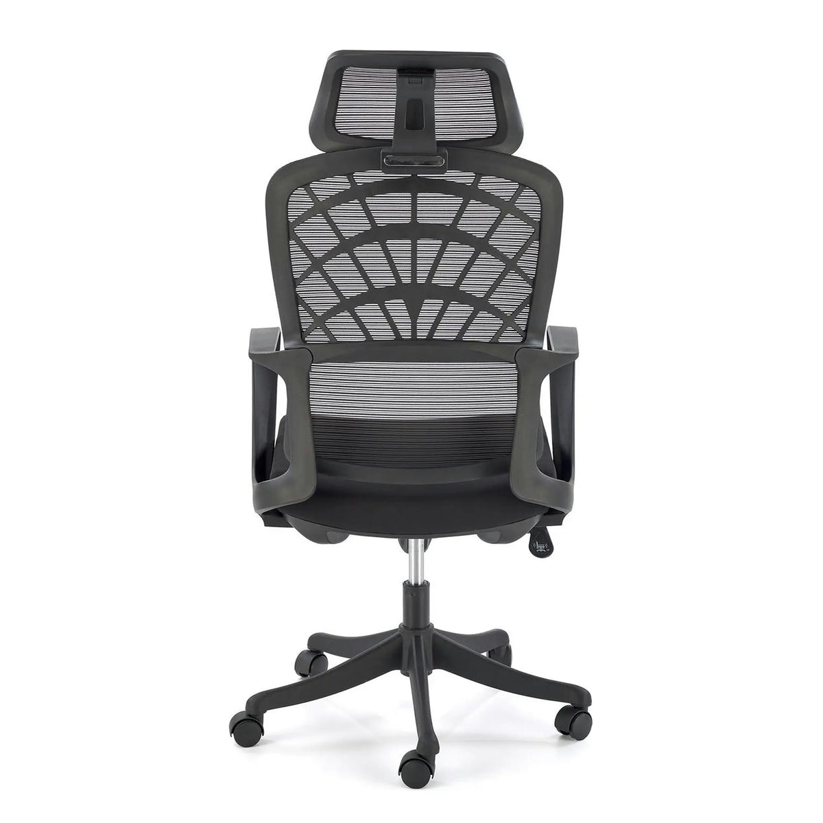 Scaun birou VESUVIO, negru, stofa/panza/polipropilena, 59x59x115/121 cm