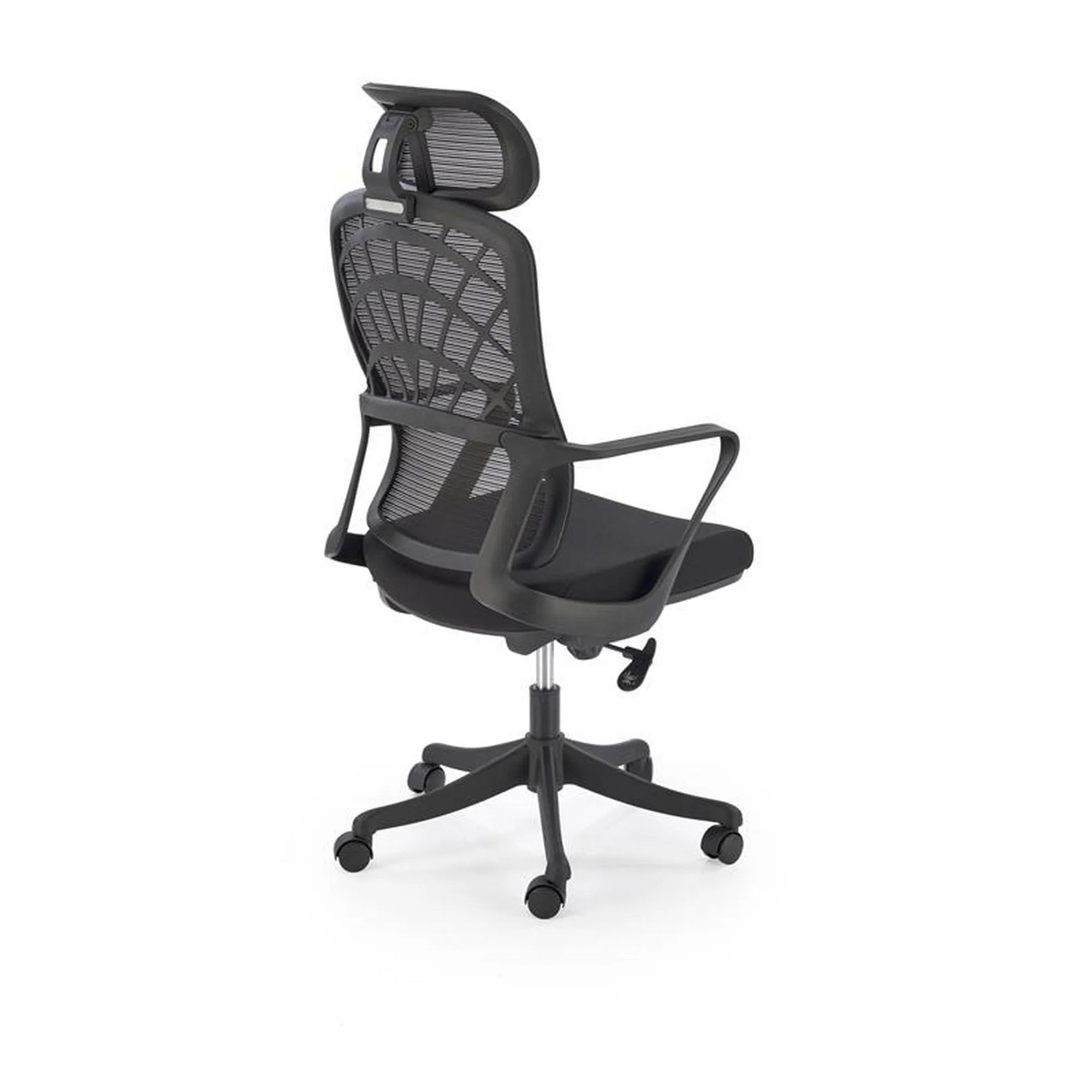 Scaun birou VESUVIO, negru, stofa/panza/polipropilena, 59x59x115/121 cm