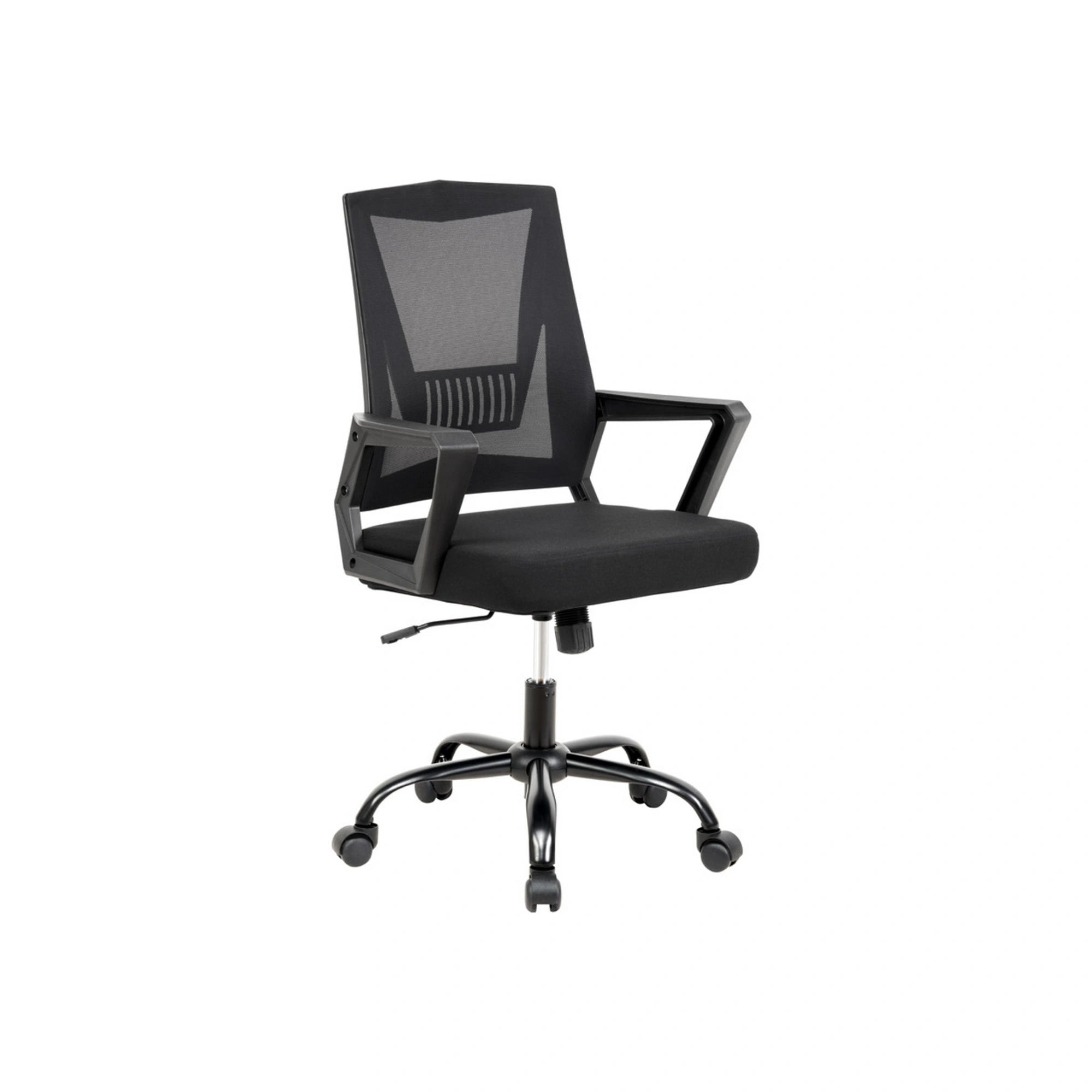 Scaun birou YUKI, negru, stofa/plasa, 56x58x96/102 cm