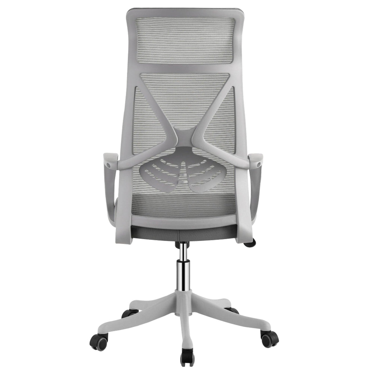 Scaun birou ZOLAN, gri, stofa clasica/plasa, 61x70x115-125 cm