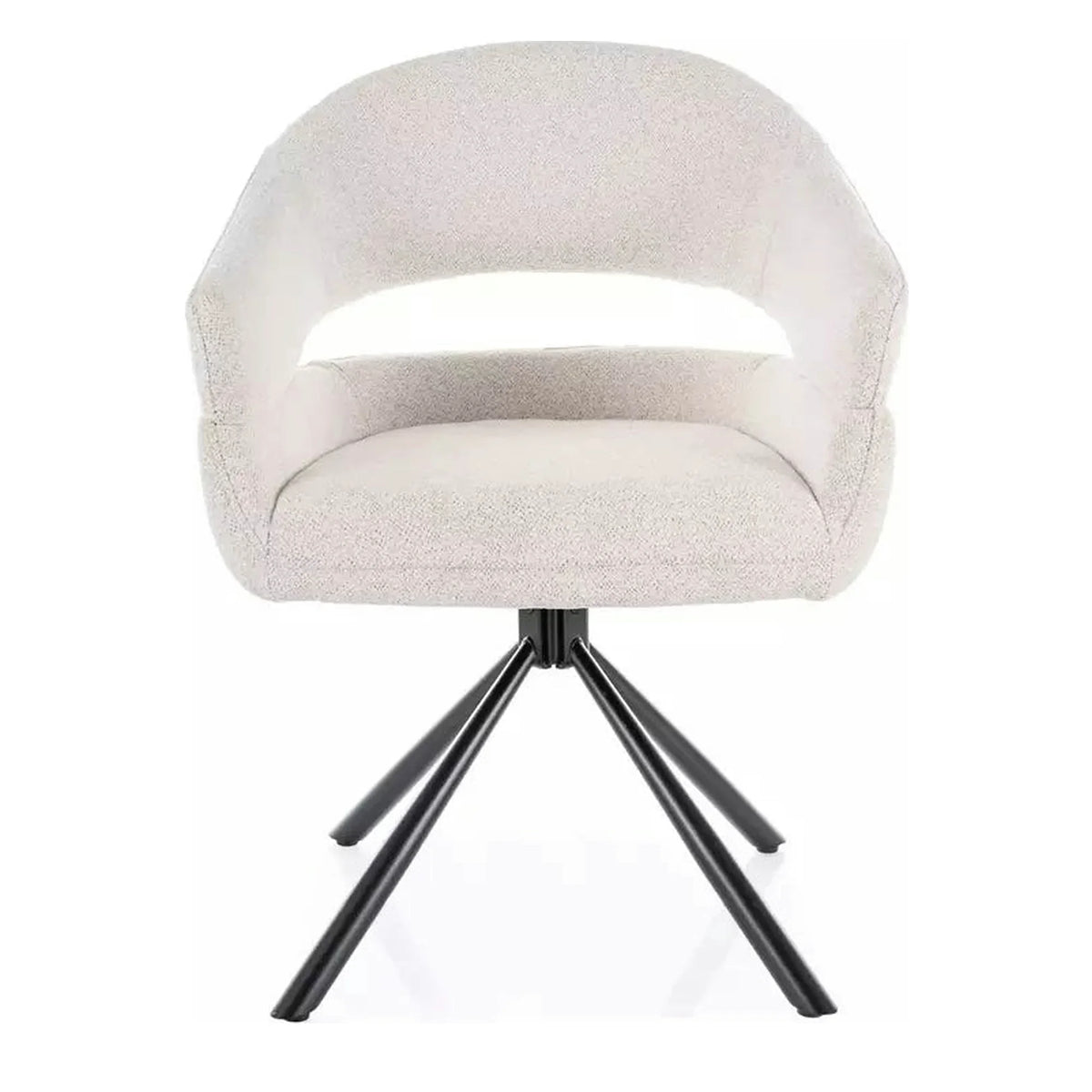 Scaun BORGO, bej - Raven 22, stofa clasica/metal, 58x60x87 cm