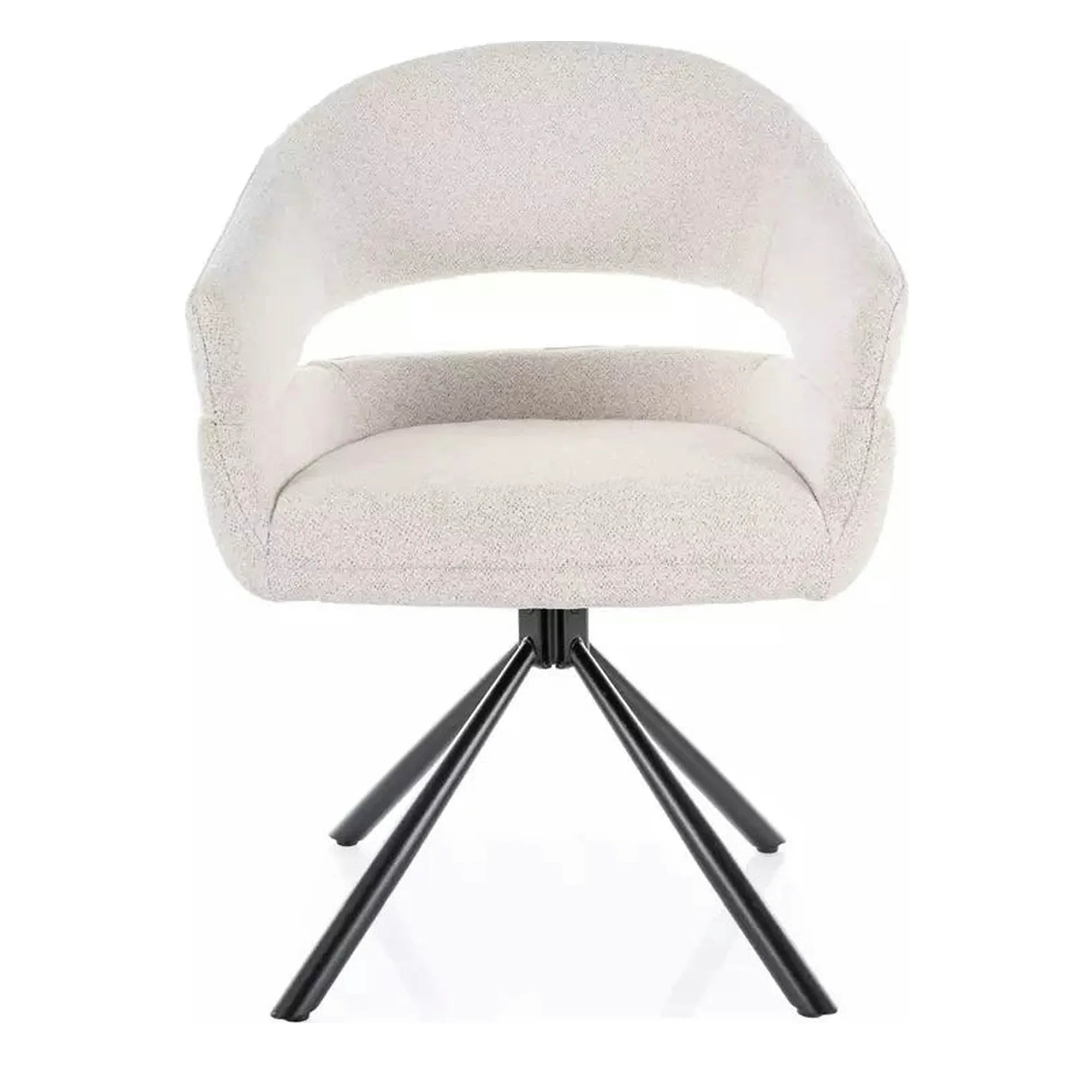 Scaun BORGO, bej - Raven 22, stofa clasica/metal, 58x60x87 cm
