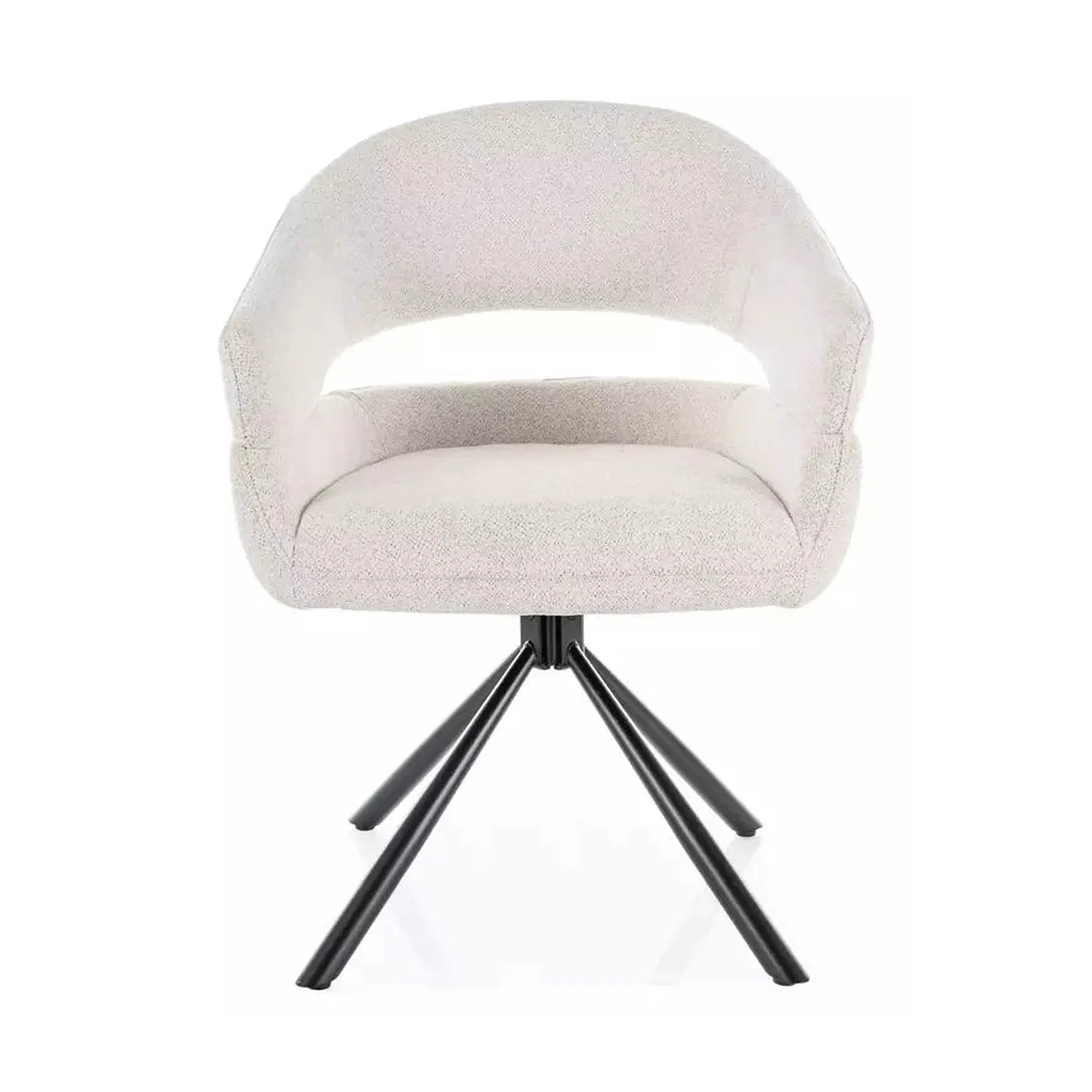 Scaun BORGO, bej - Raven 22, stofa clasica/metal, 58x60x87 cm