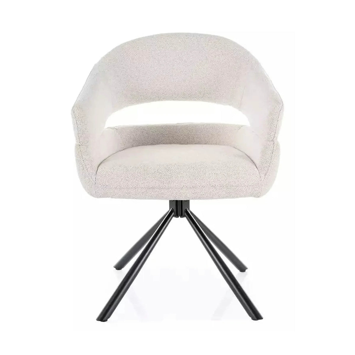Scaun BORGO, bej - Raven 22, stofa clasica/metal, 58x60x87 cm