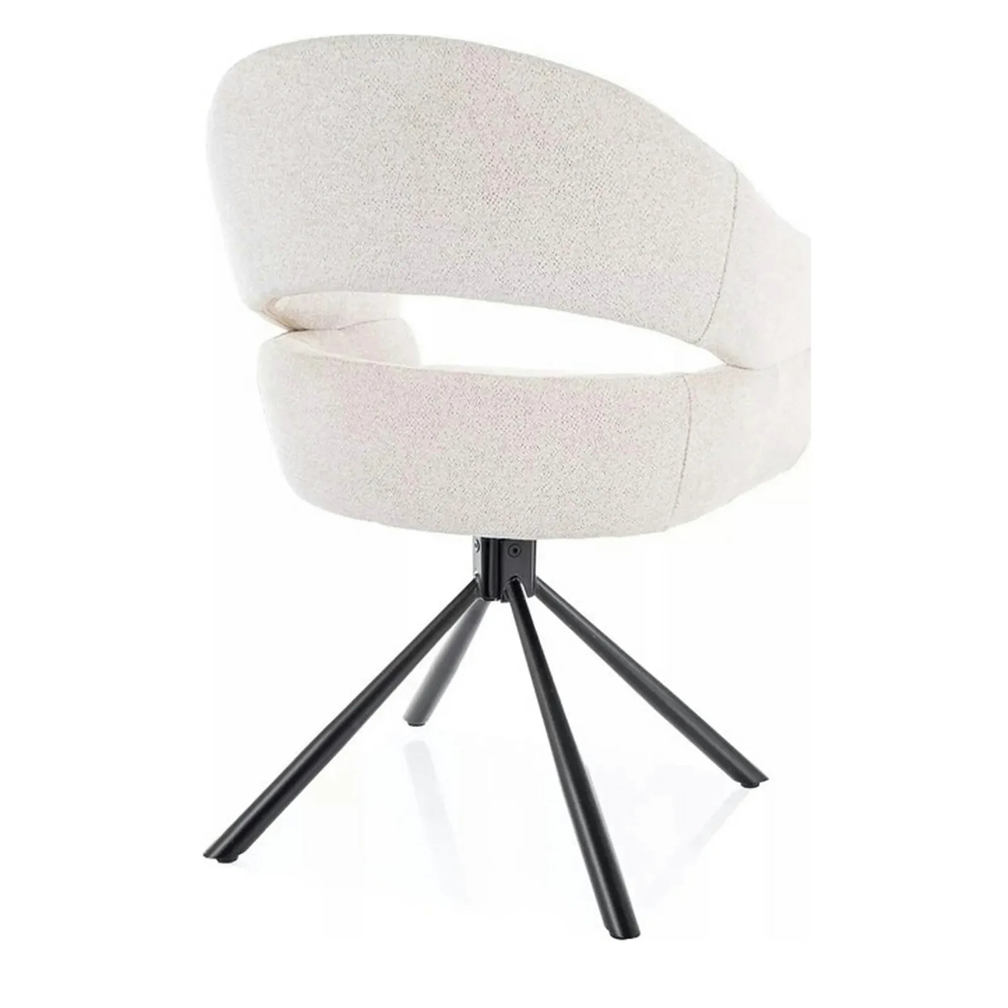 Scaun BORGO, bej - Raven 22, stofa clasica/metal, 58x60x87 cm