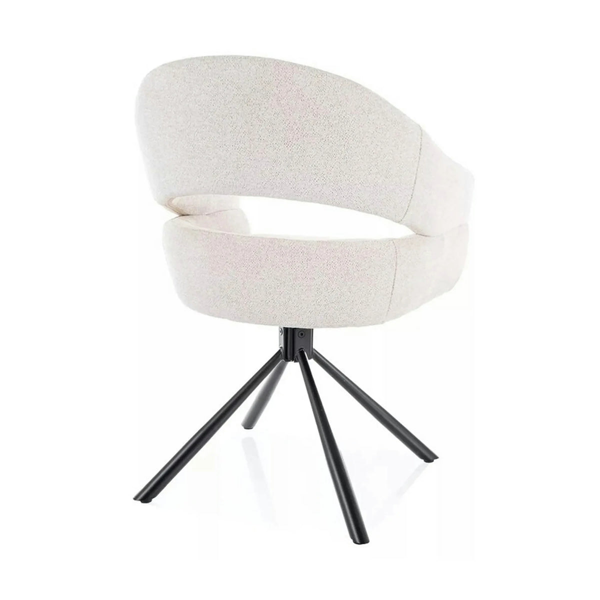 Scaun BORGO, bej - Raven 22, stofa clasica/metal, 58x60x87 cm