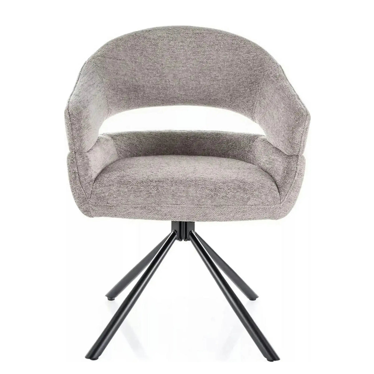Scaun BORGO, gri deschis - Raven 07, stofa clasica/metal, 58x60x87 cm