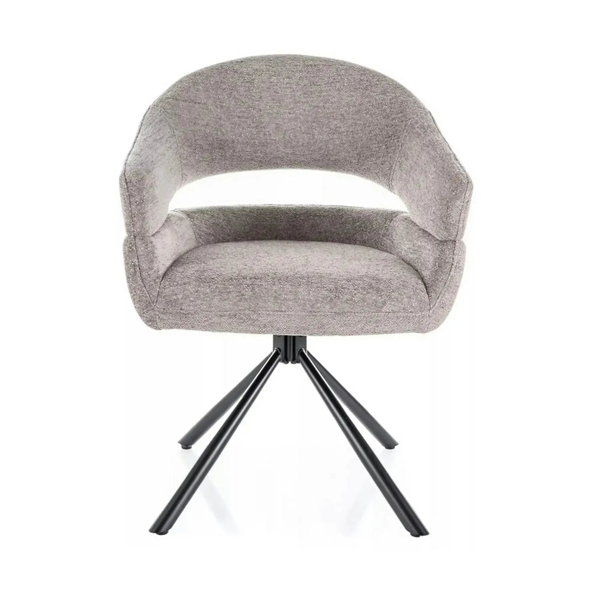 Scaun BORGO, gri deschis - Raven 07, stofa clasica/metal, 58x60x87 cm