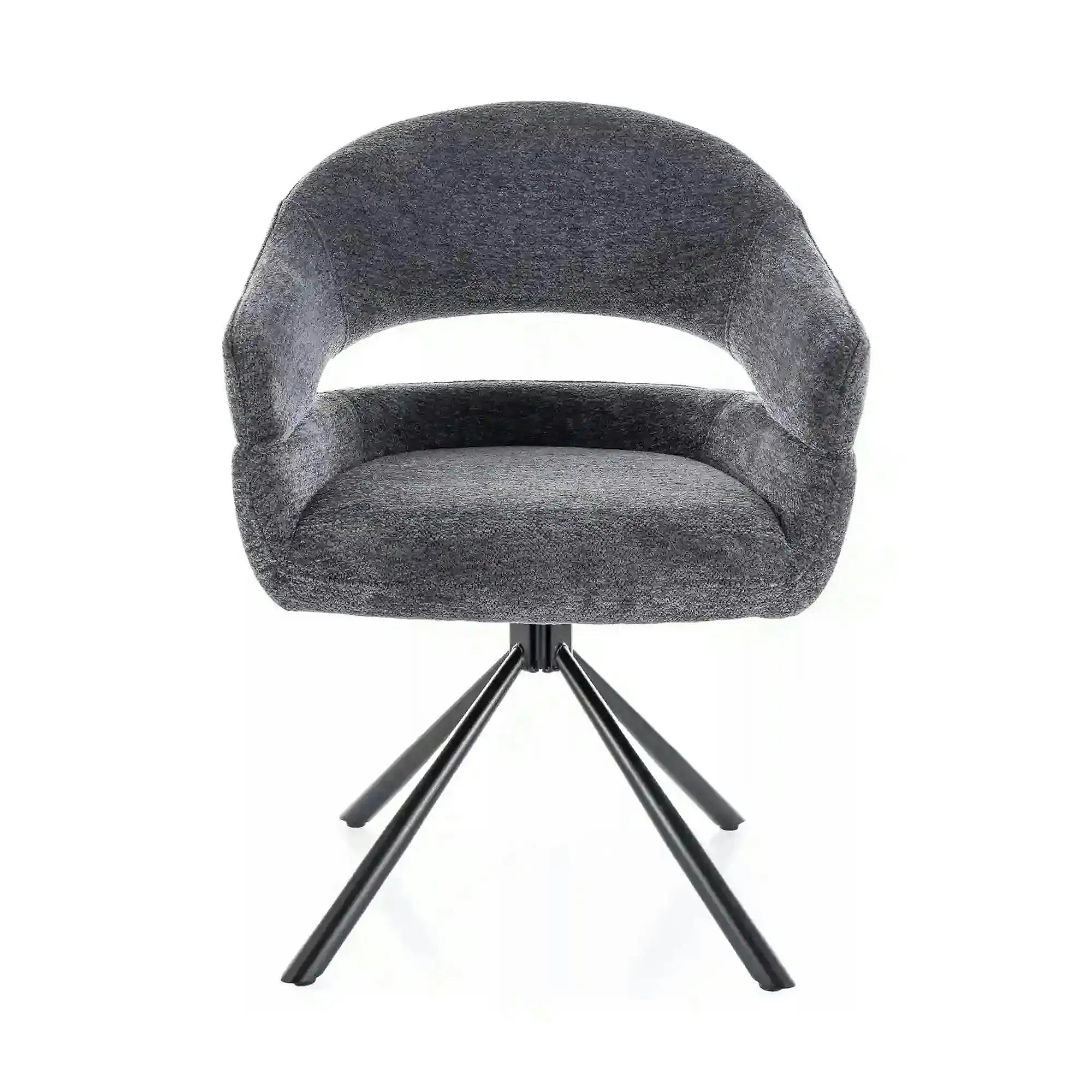 Scaun BORGO, gri - Raven 18, stofa clasica/metal, 58x45x87 cm