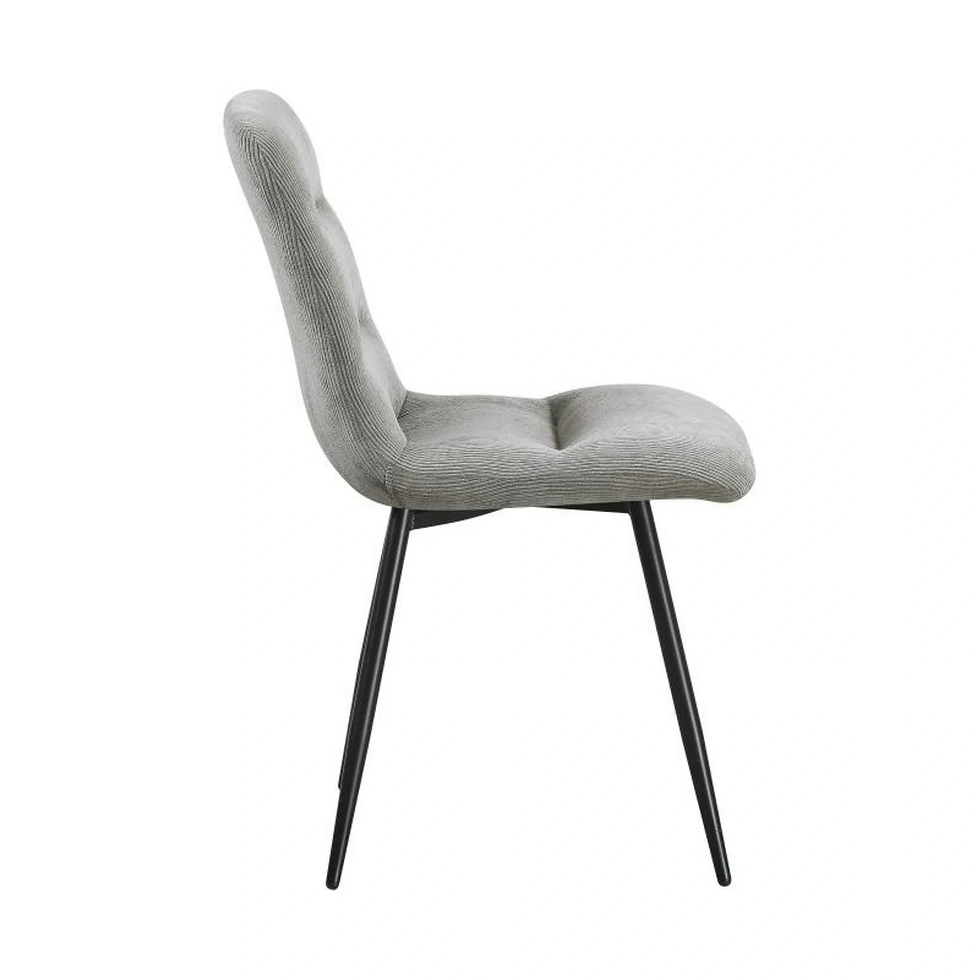 Scaun BOS, gri deschis/negru, stofa/metal, 61x51x84 cm