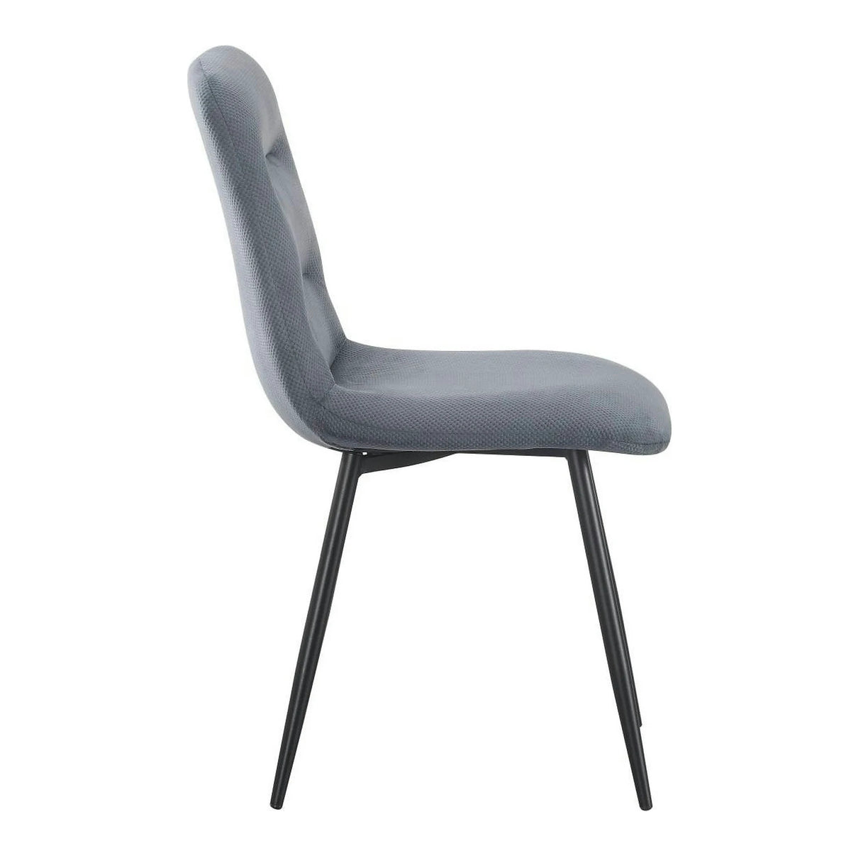 Scaun BOS, gri inchis/negru, stofa/metal, 61x51x84 cm
