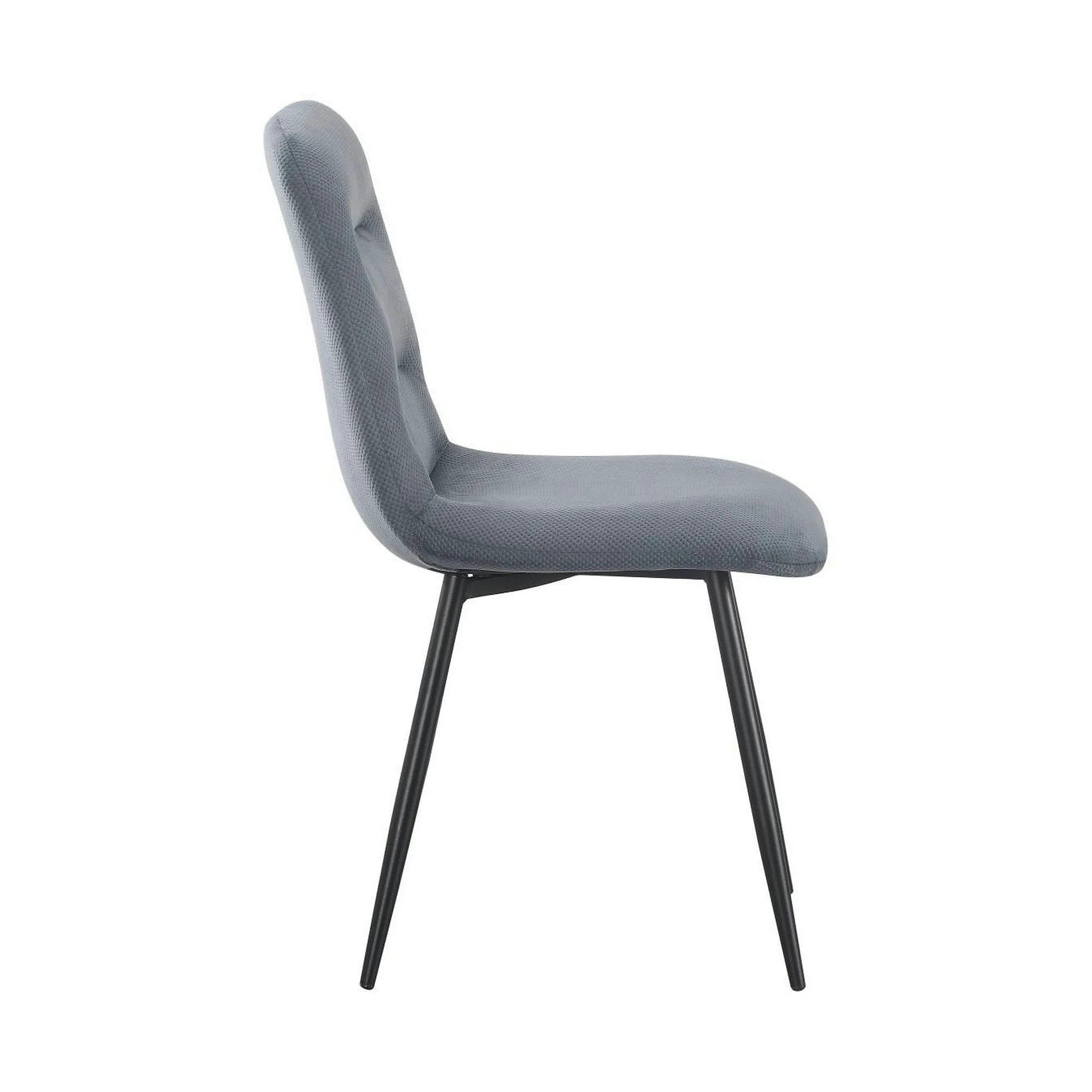 Scaun BOS, gri inchis/negru, stofa/metal, 61x51x84 cm