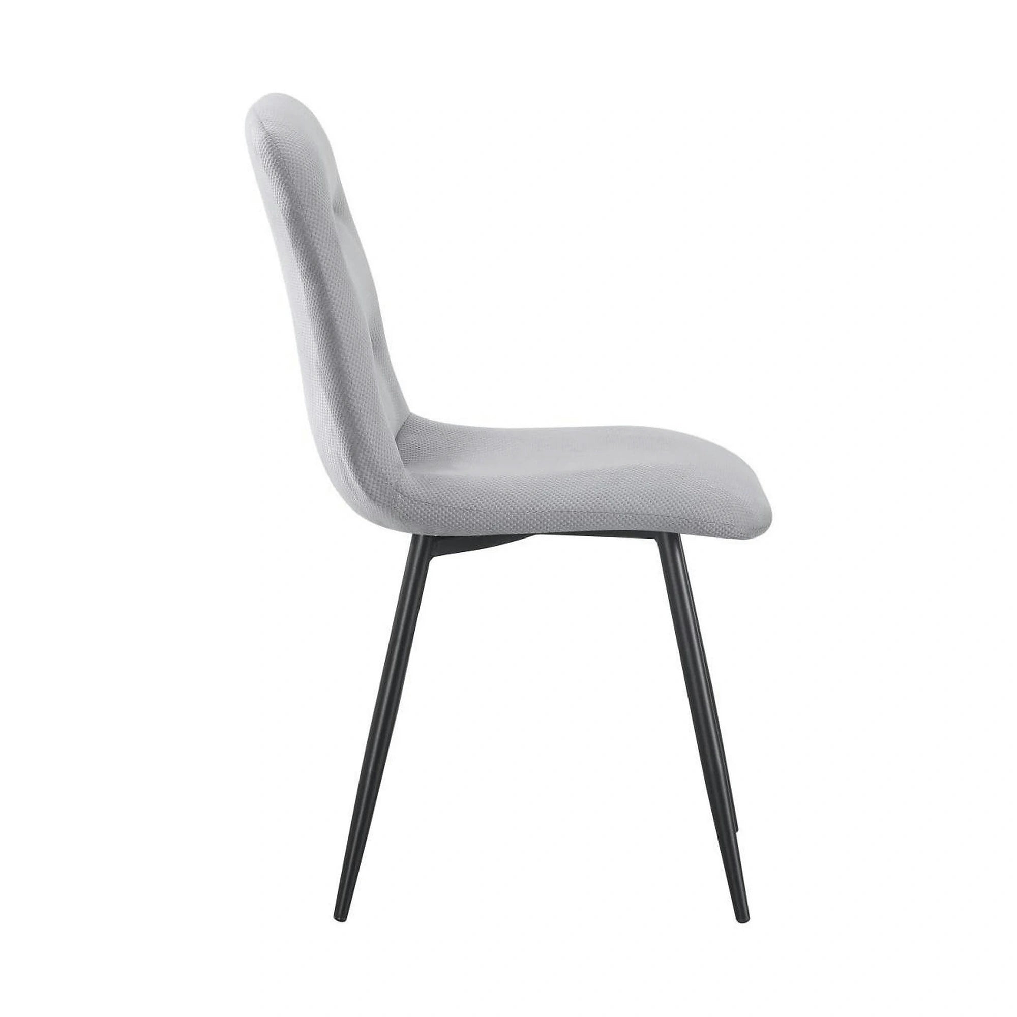 Scaun BOS, gri/negru, stofa/metal, 61x51x84 cm