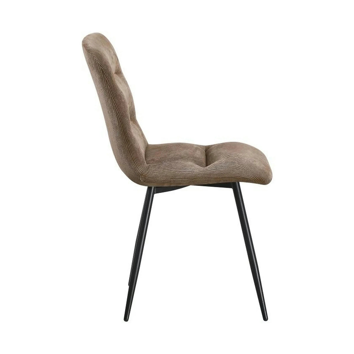 Scaun BOS, maro/negru, stofa/metal, 61x51x84 cm
