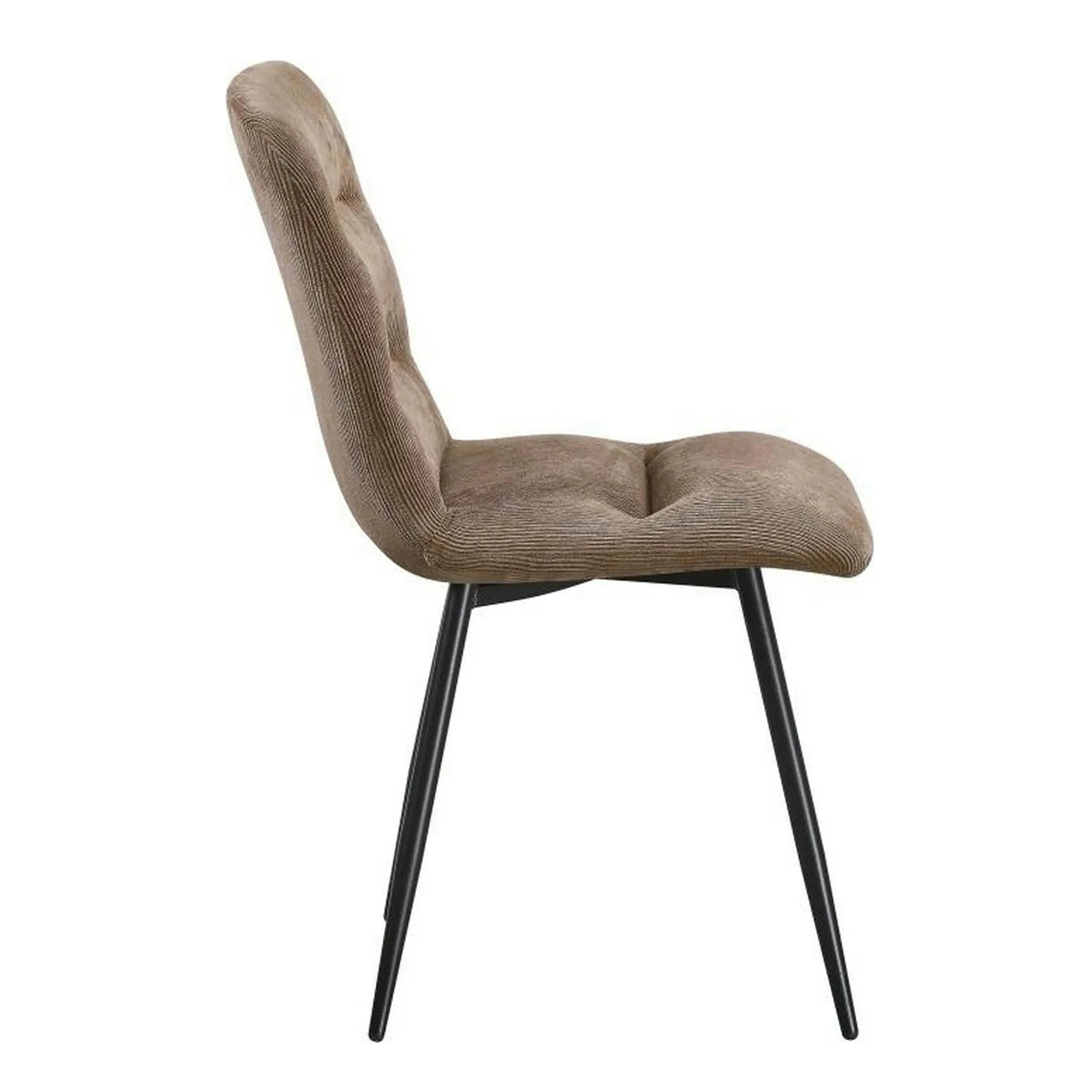 Scaun BOS, maro/negru, stofa/metal, 61x51x84 cm
