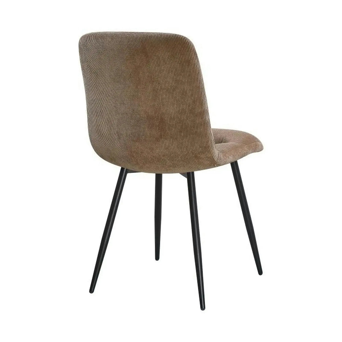 Scaun BOS, maro/negru, stofa/metal, 61x51x84 cm