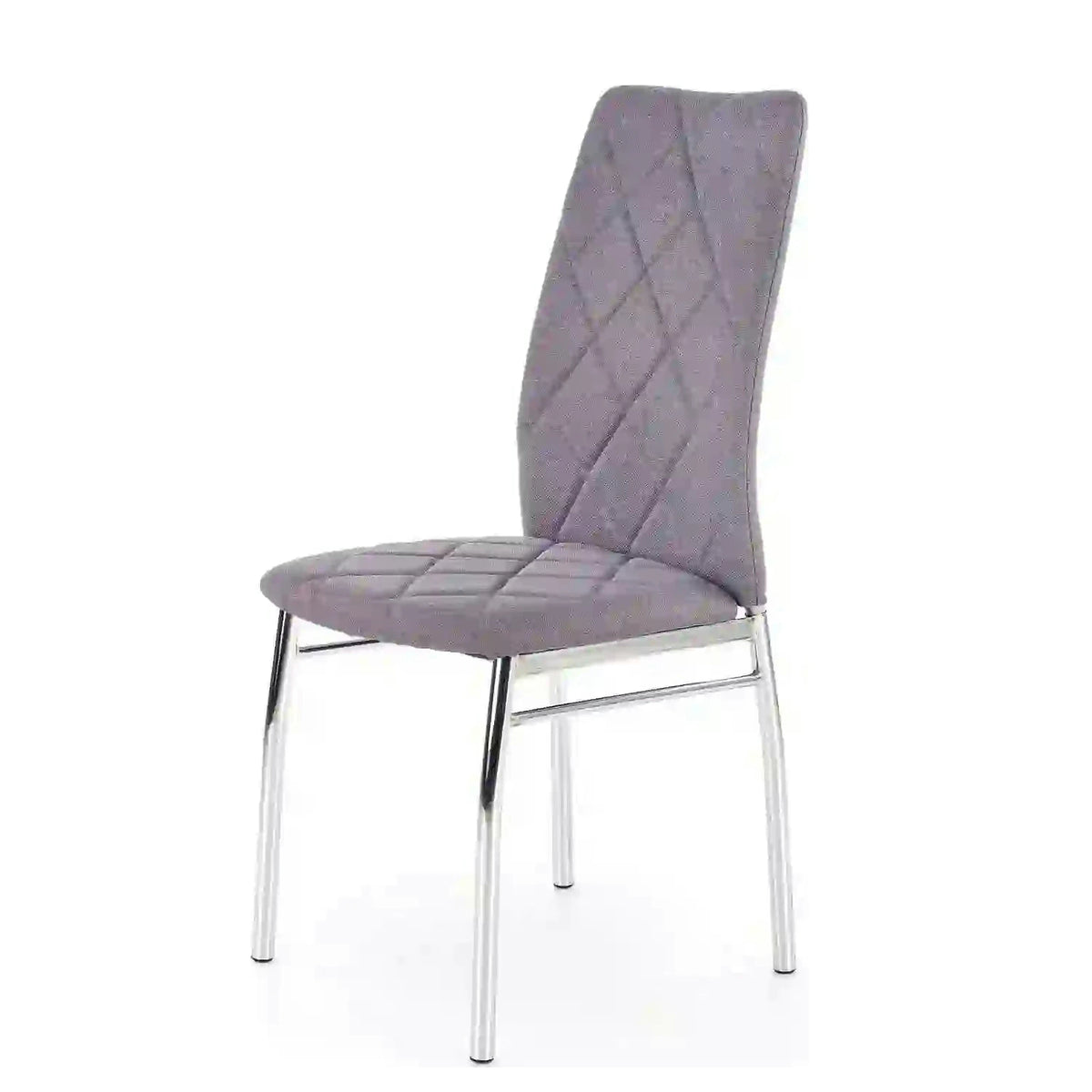 Scaun bucatarie K309, gri deschis/crom, stofa clasica/metal, 43X57X97 CM