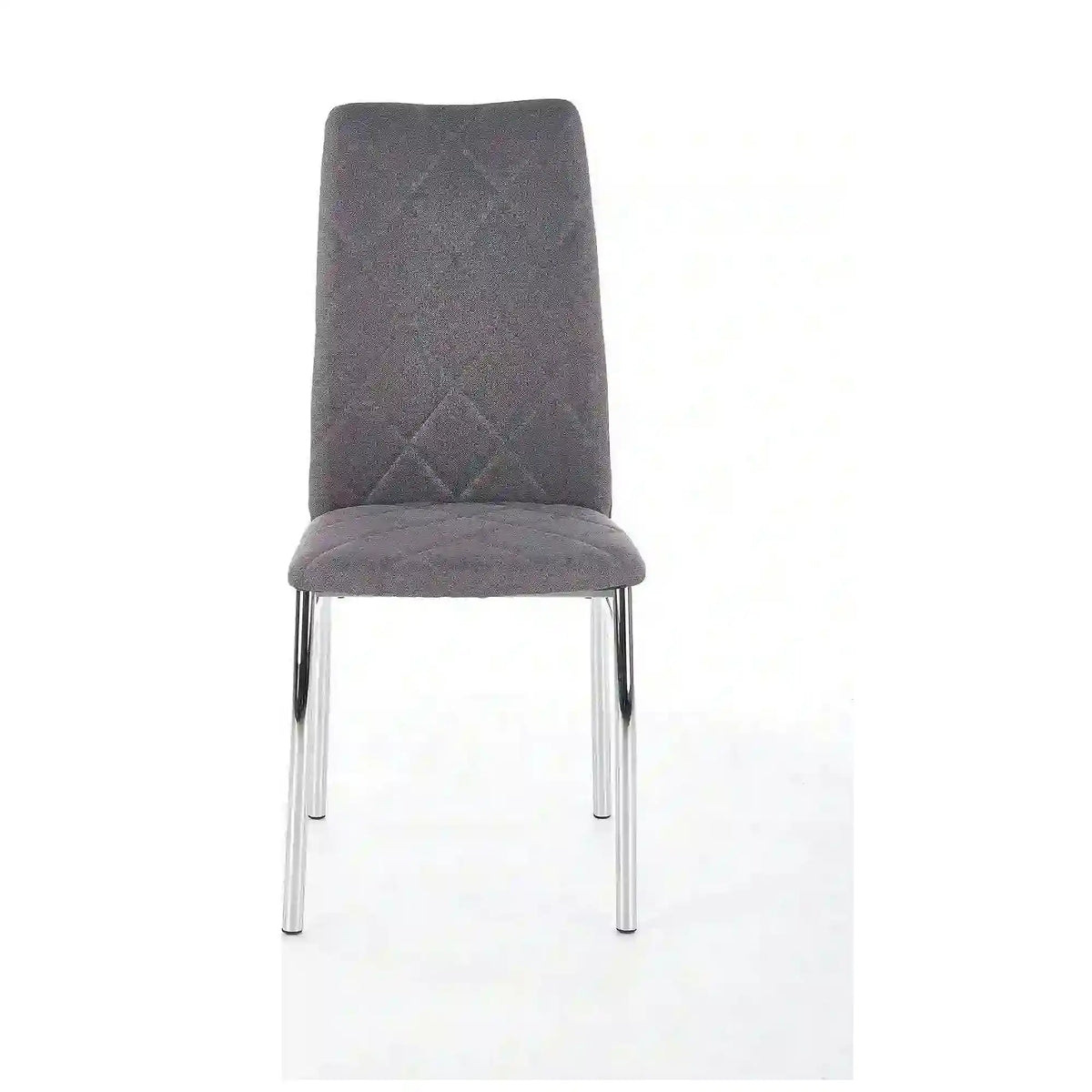 Scaun bucatarie K309, gri deschis/crom, stofa clasica/metal, 43X57X97 CM