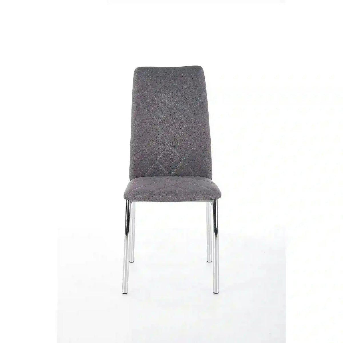 Scaun bucatarie K309, gri deschis/crom, stofa clasica/metal, 43X57X97 CM
