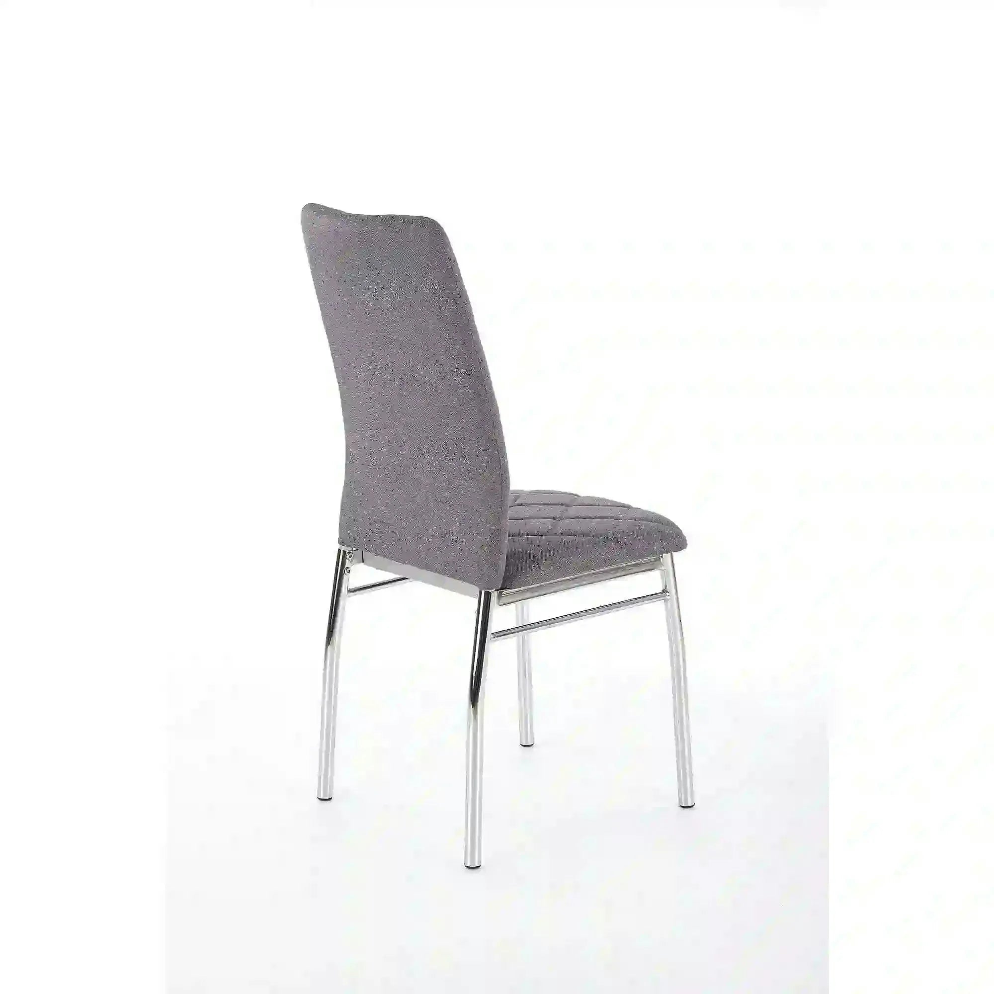Scaun bucatarie K309, gri deschis/crom, stofa clasica/metal, 43X57X97 CM