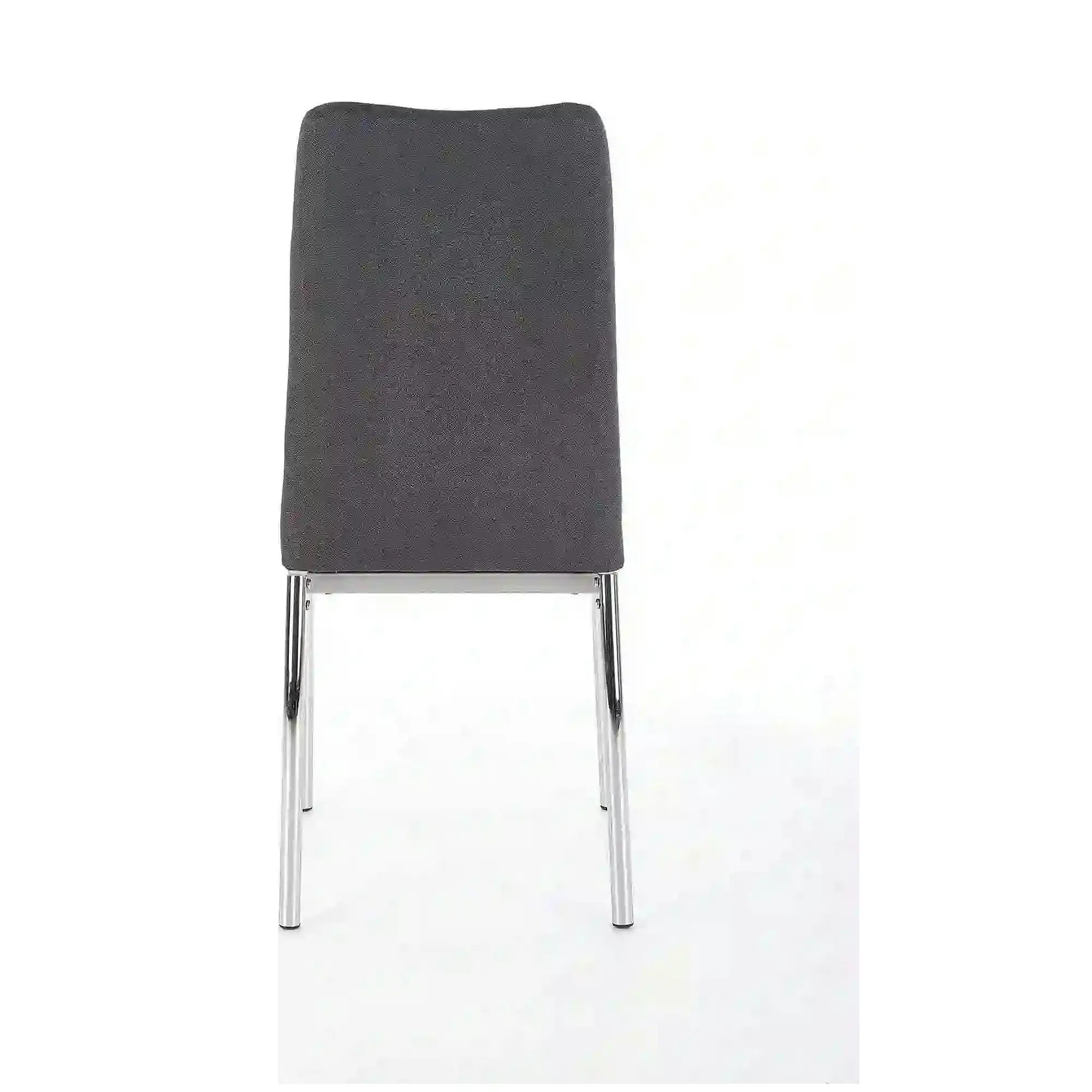 Scaun bucatarie K309, gri inchis/crom, stofa clasica/metal, 43X57X97 CM