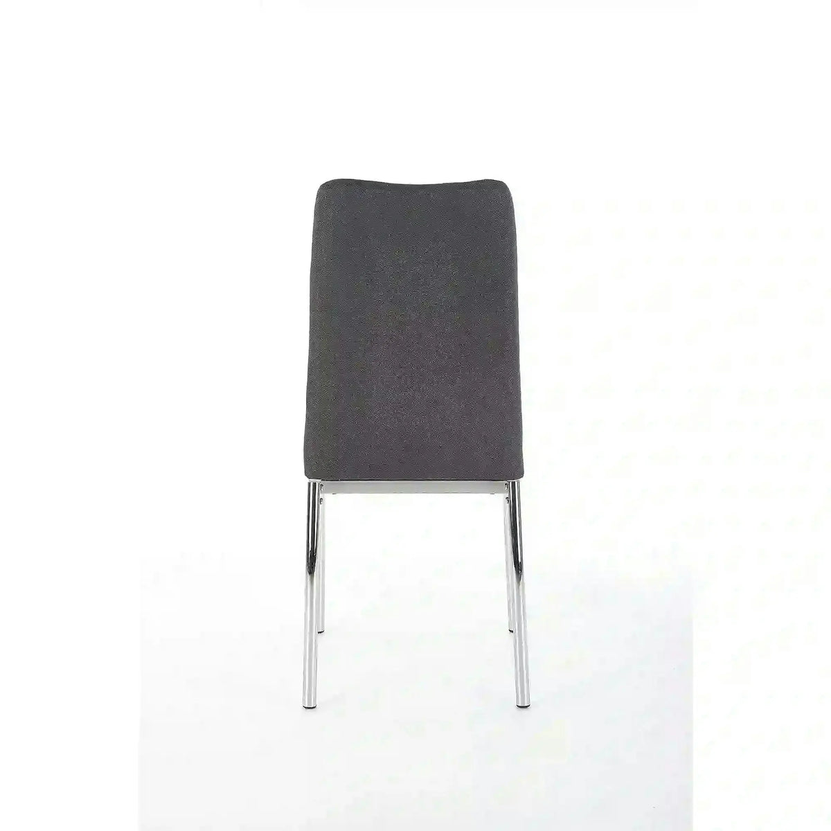 Scaun bucatarie K309, gri inchis/crom, stofa clasica/metal, 43X57X97 CM