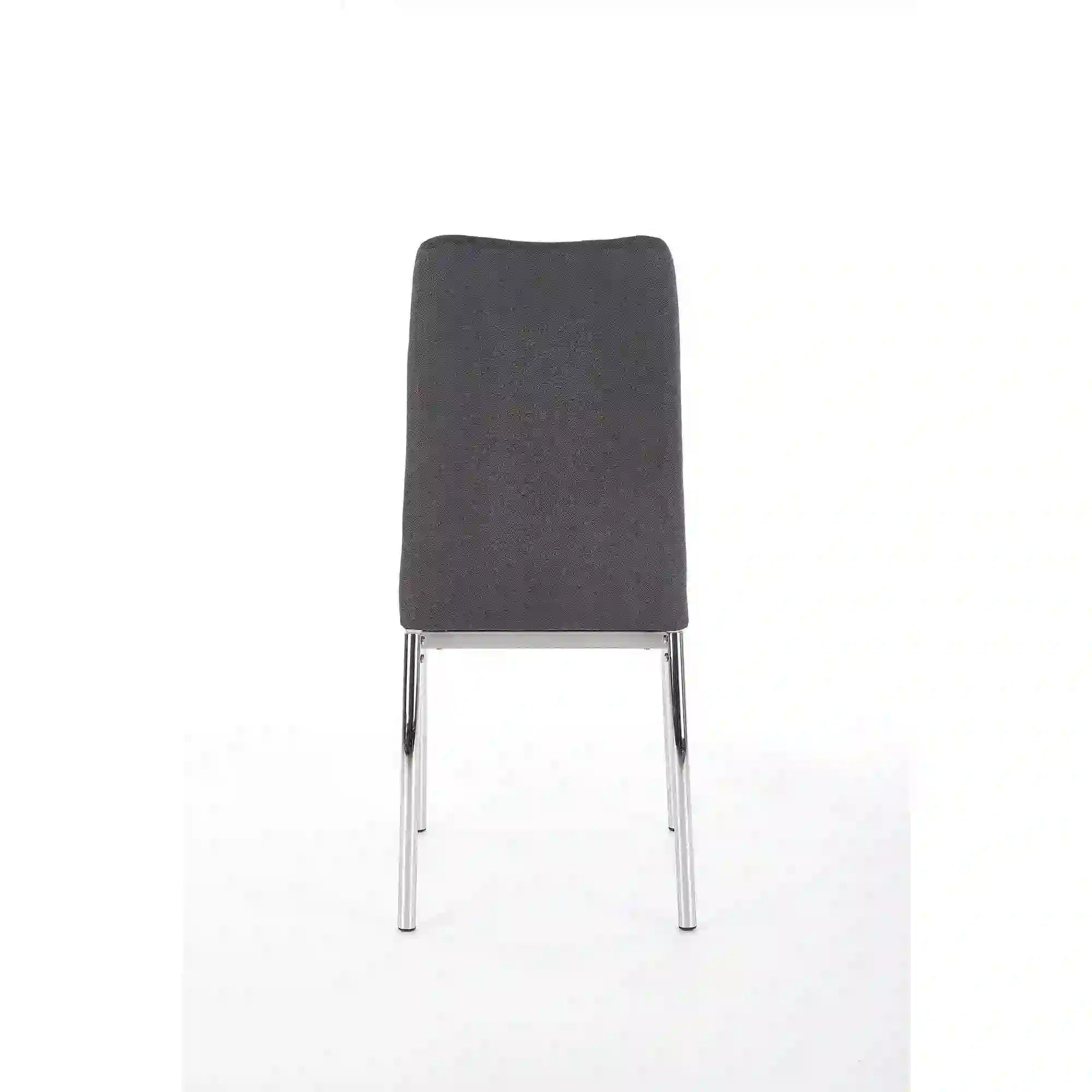 Scaun bucatarie K309, gri inchis/crom, stofa clasica/metal, 43X57X97 CM
