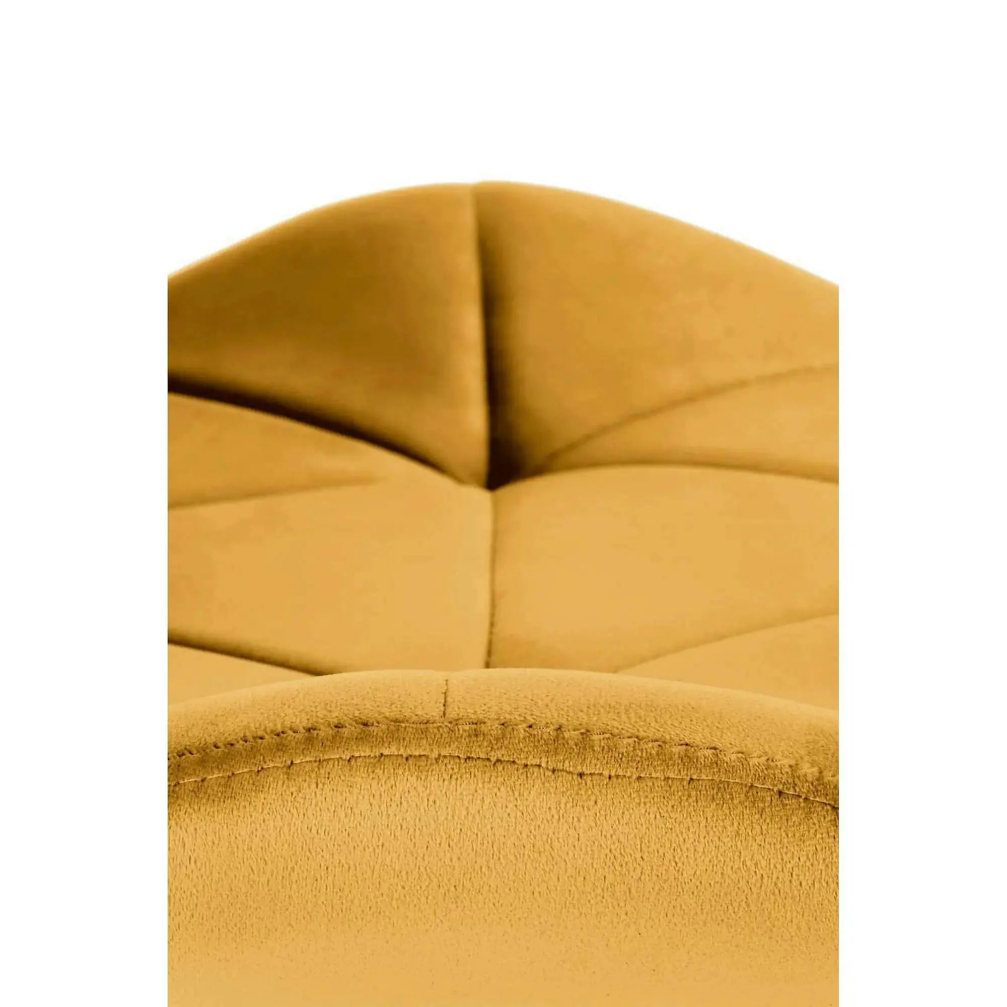 Scaun bucatarie material textil K453, galben mustar, 48x53x86 cm