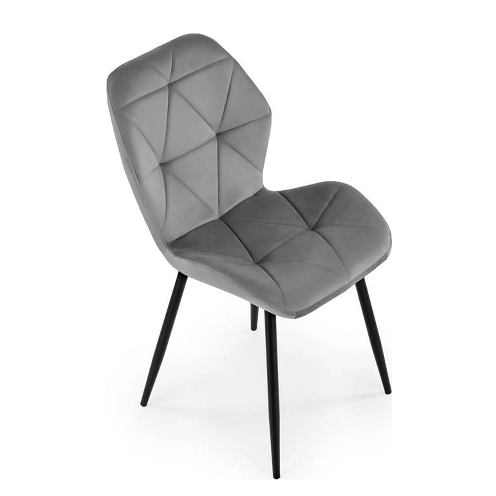 Scaun bucatarie material textil/metal K453, gri, 48x53x86 cm