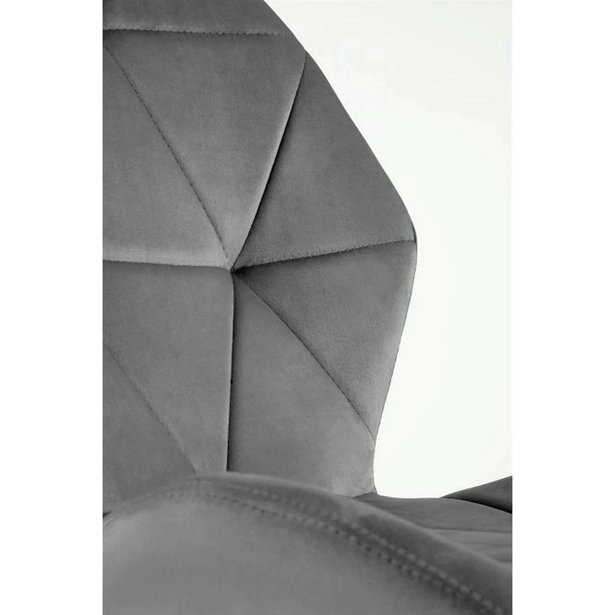 Scaun bucatarie material textil/metal K453, gri, 48x53x86 cm