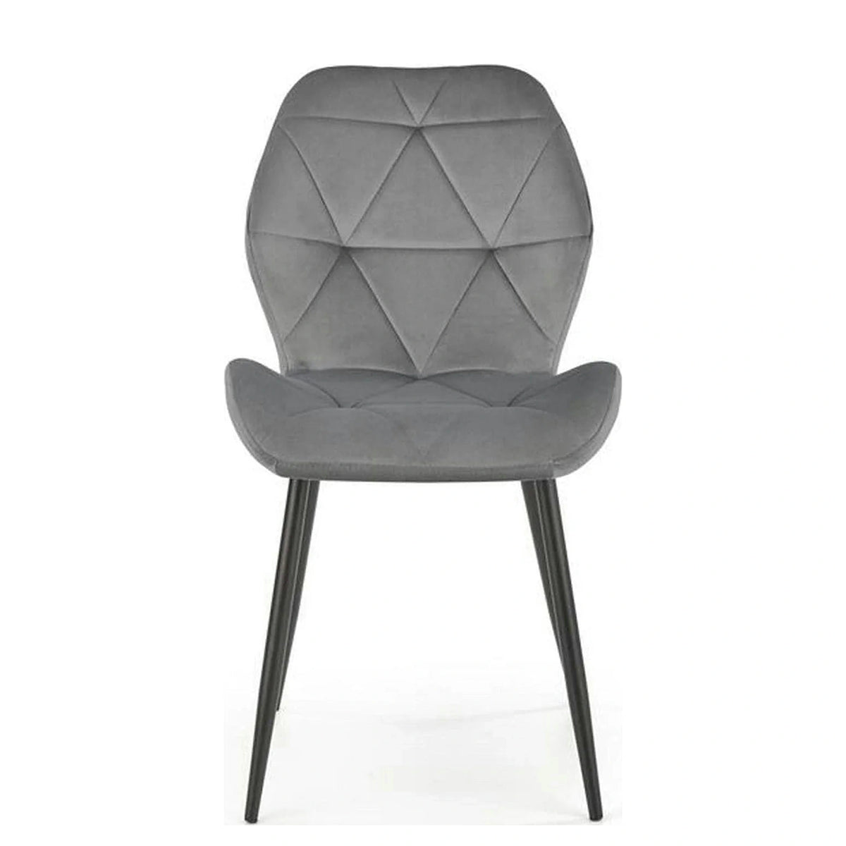 Scaun bucatarie material textil/metal K453, gri, 48x53x86 cm