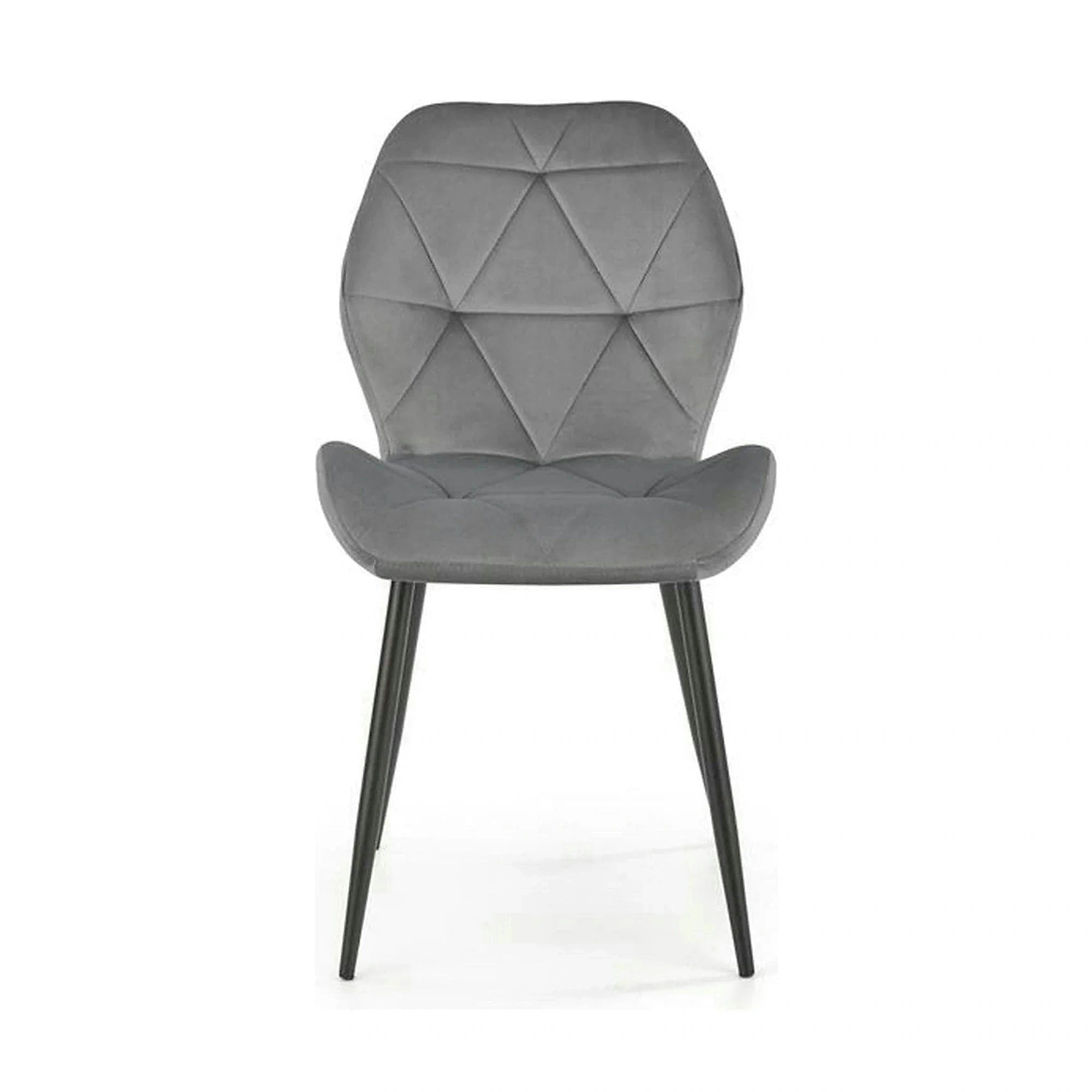 Scaun bucatarie material textil/metal K453, gri, 48x53x86 cm