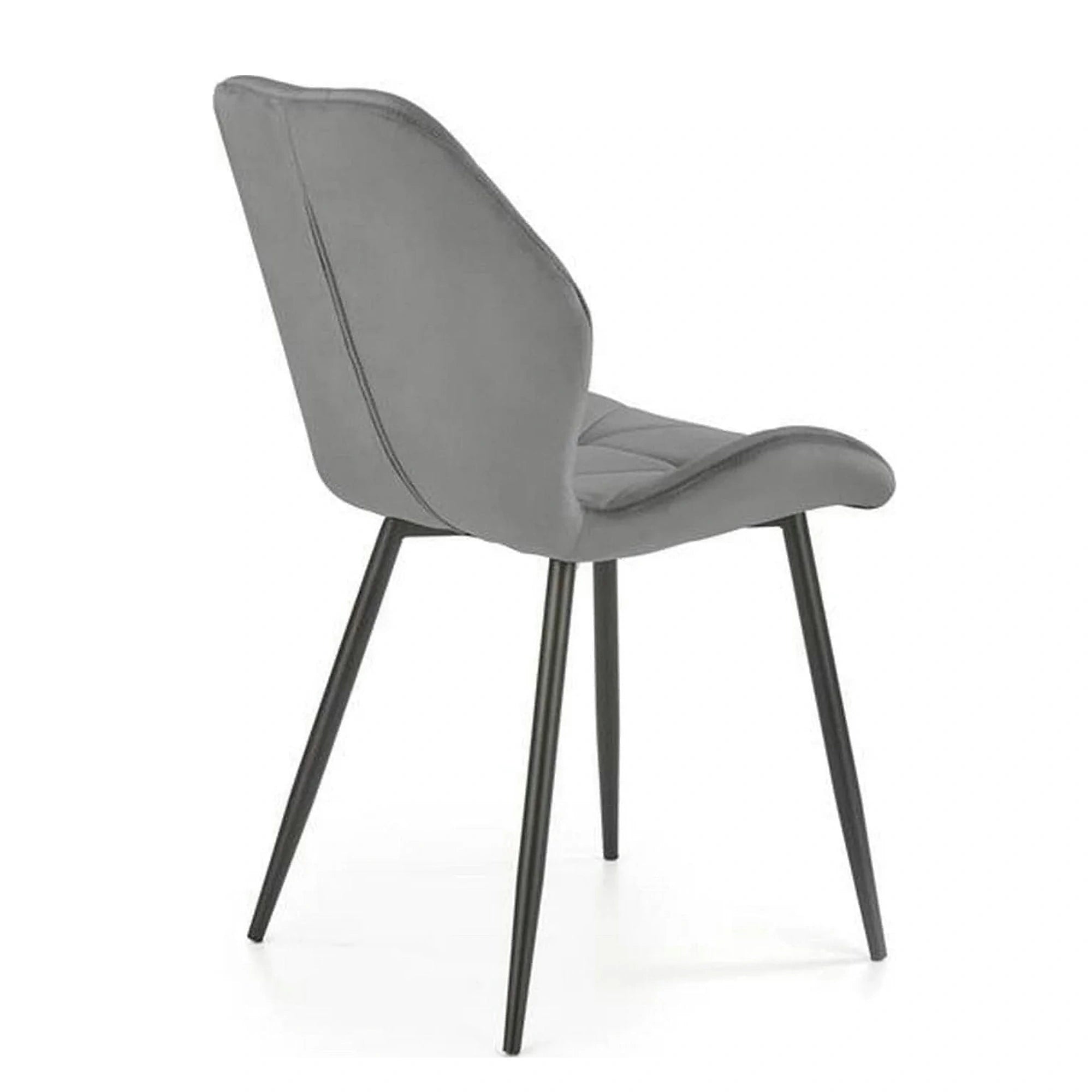 Scaun bucatarie material textil/metal K453, gri, 48x53x86 cm