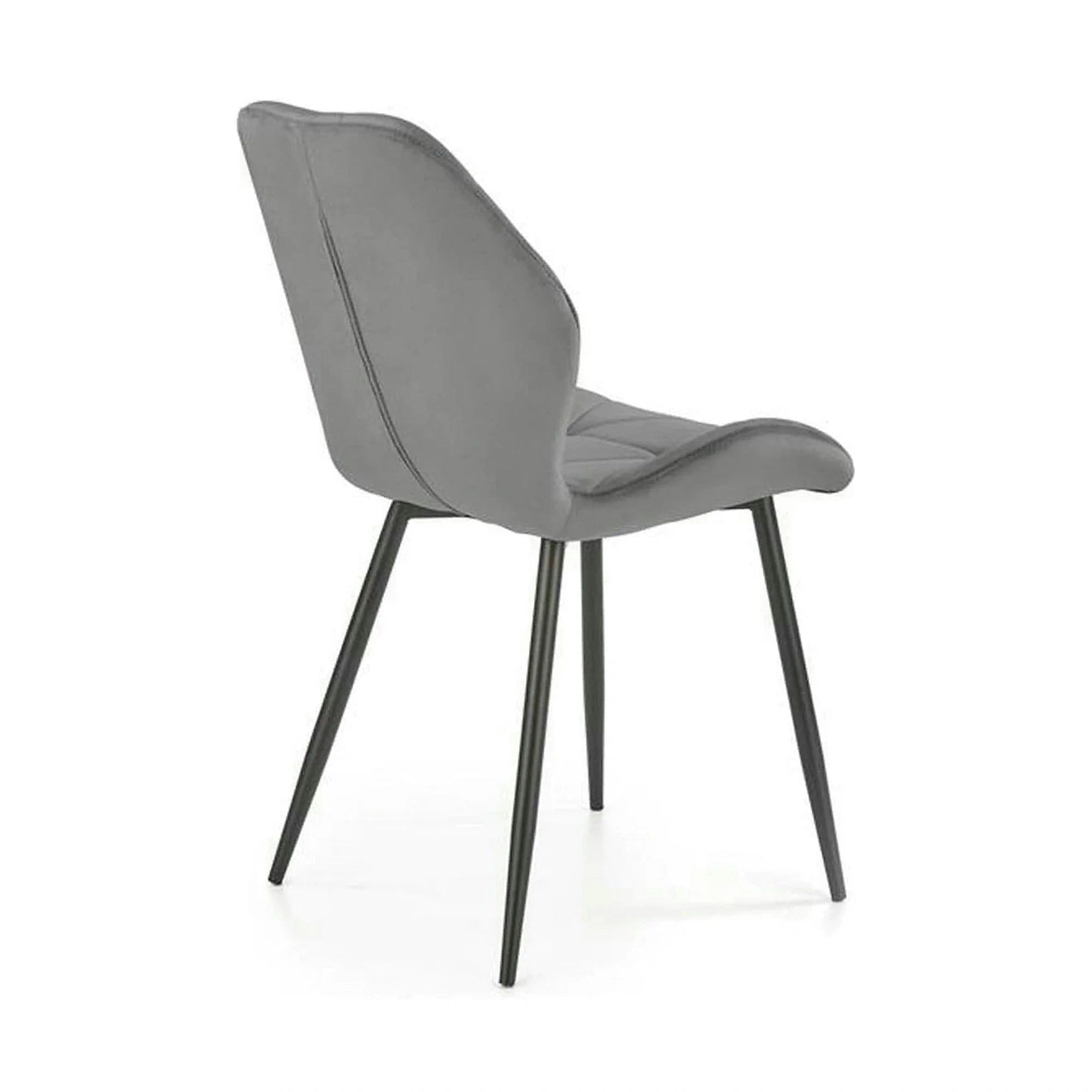 Scaun bucatarie material textil/metal K453, gri, 48x53x86 cm