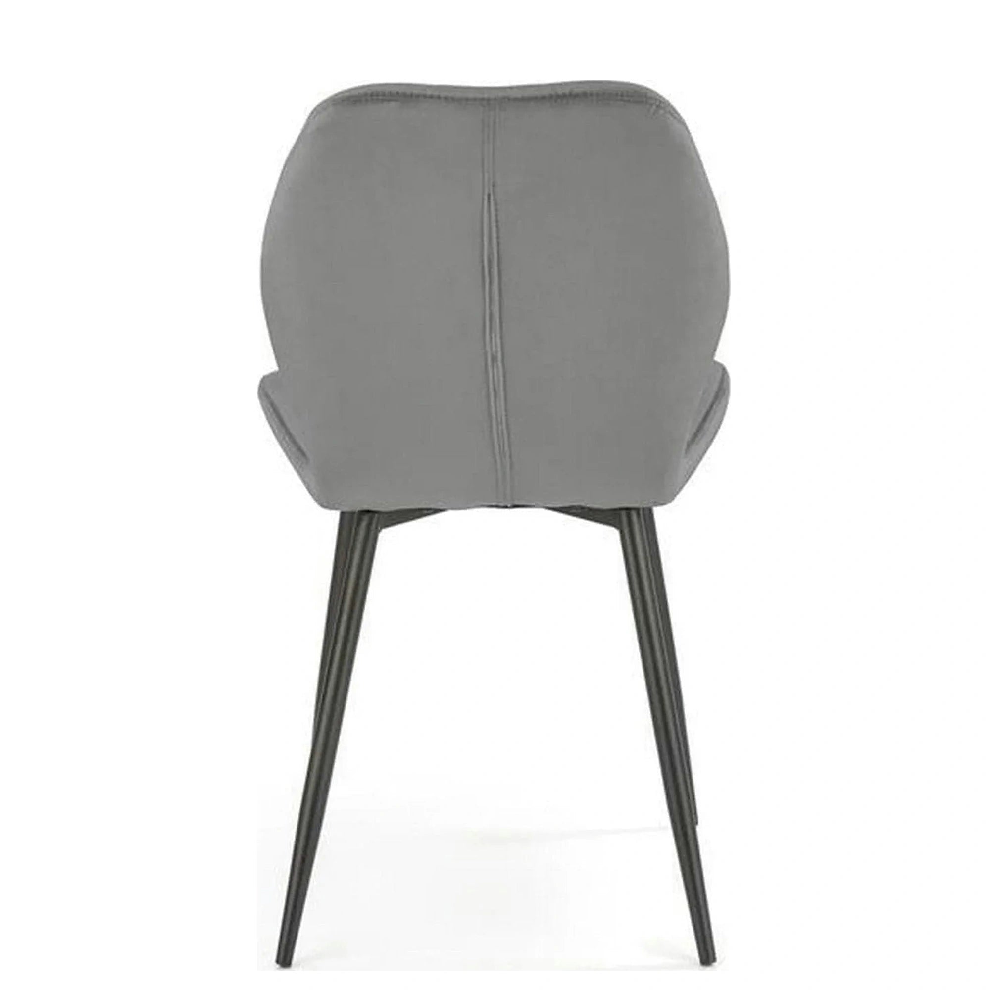 Scaun bucatarie material textil/metal K453, gri, 48x53x86 cm