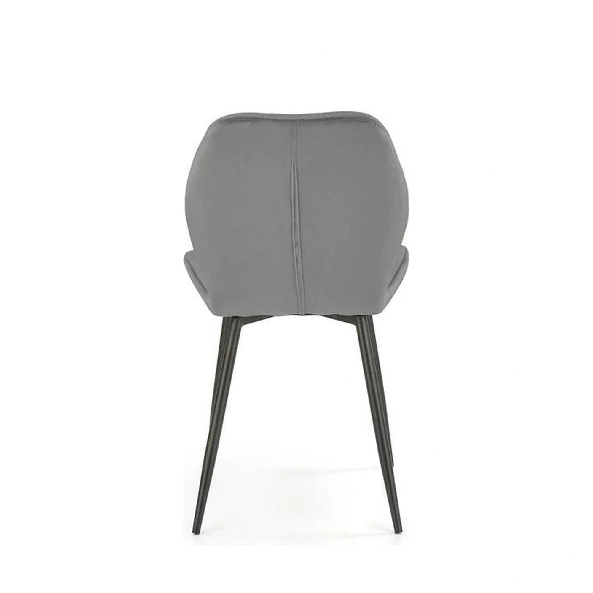 Scaun bucatarie material textil/metal K453, gri, 48x53x86 cm