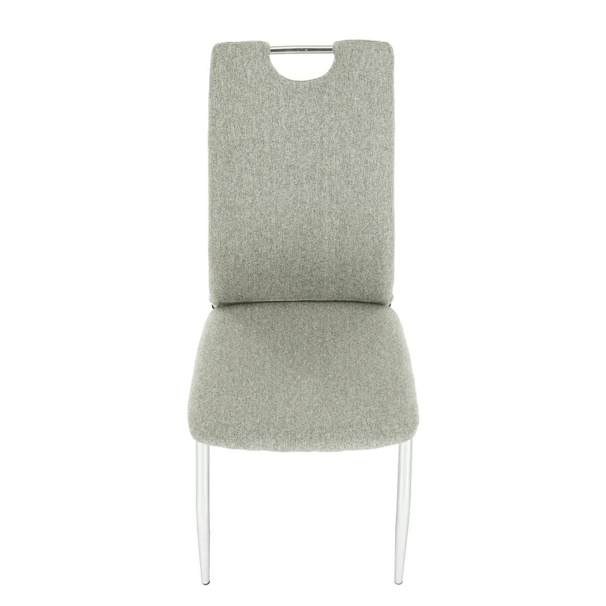 Scaun bucatarie OLIVA NEW, bej/crom, textil/metal, 42x52x97 cm