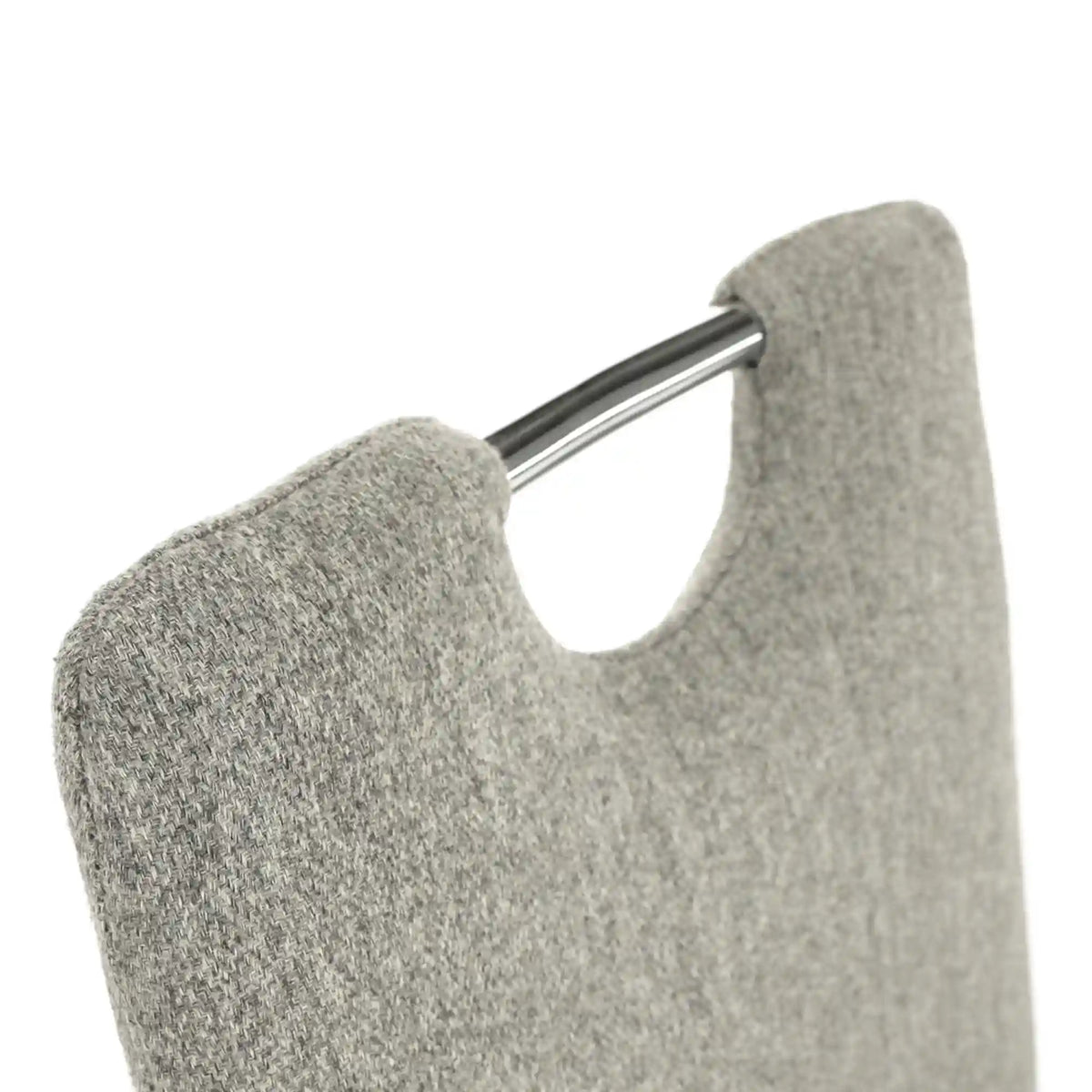 Scaun bucatarie OLIVA NEW, bej/crom, textil/metal, 42x52x97 cm